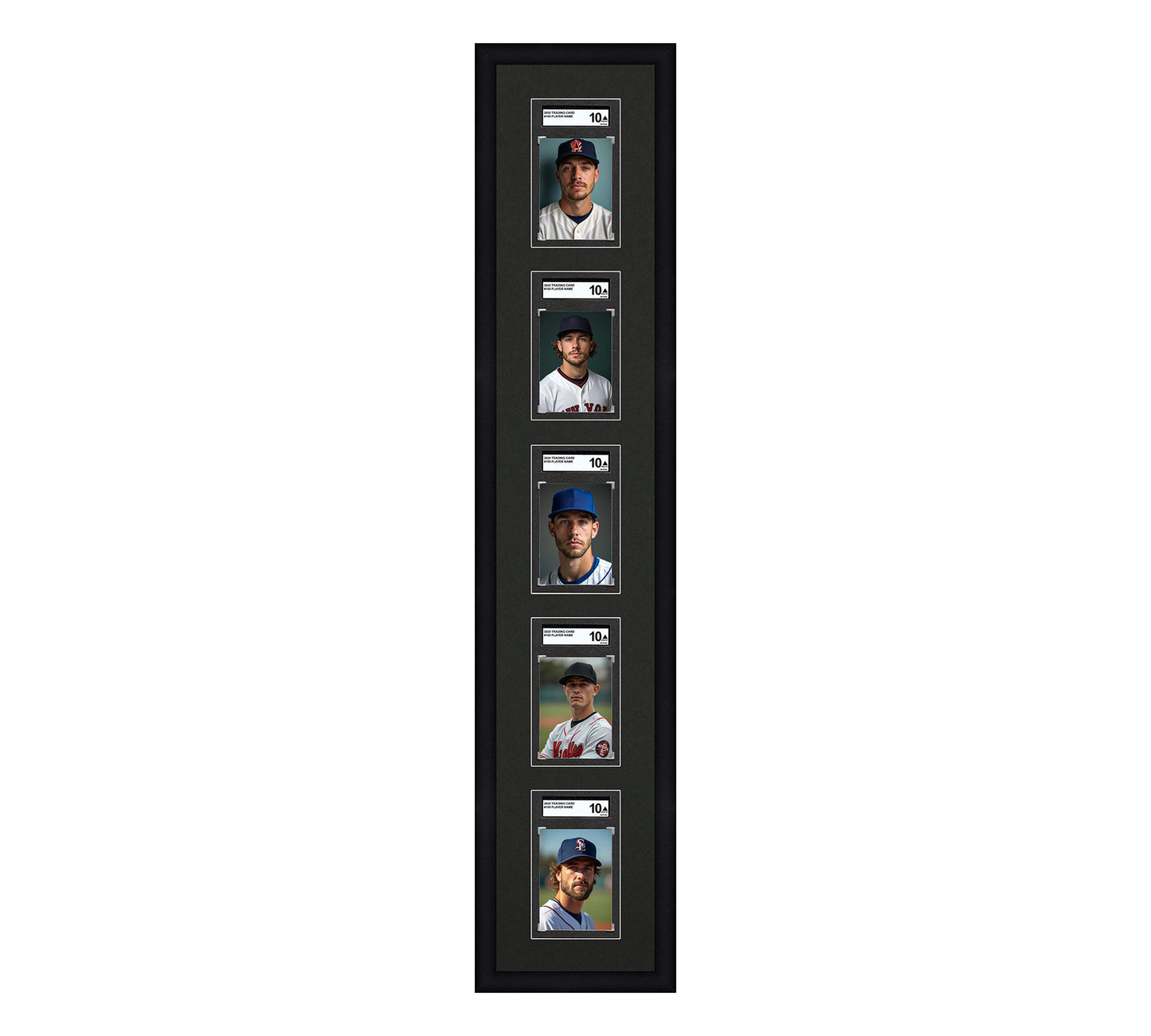 Card Frame Display - 5 Openings for SGC Graded Slabs