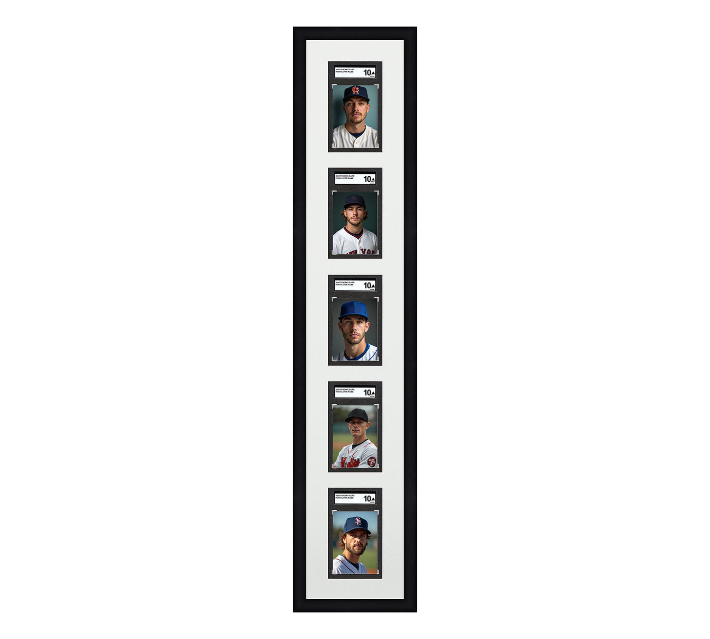Card Frame Display - 5 Openings for SGC Graded Slabs