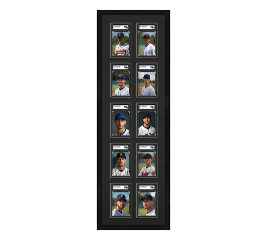 Card Frame Display - 10 Openings for SGC Graded Slabs