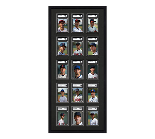 Card Frame Display - 15 Openings for SGC Graded Slabs