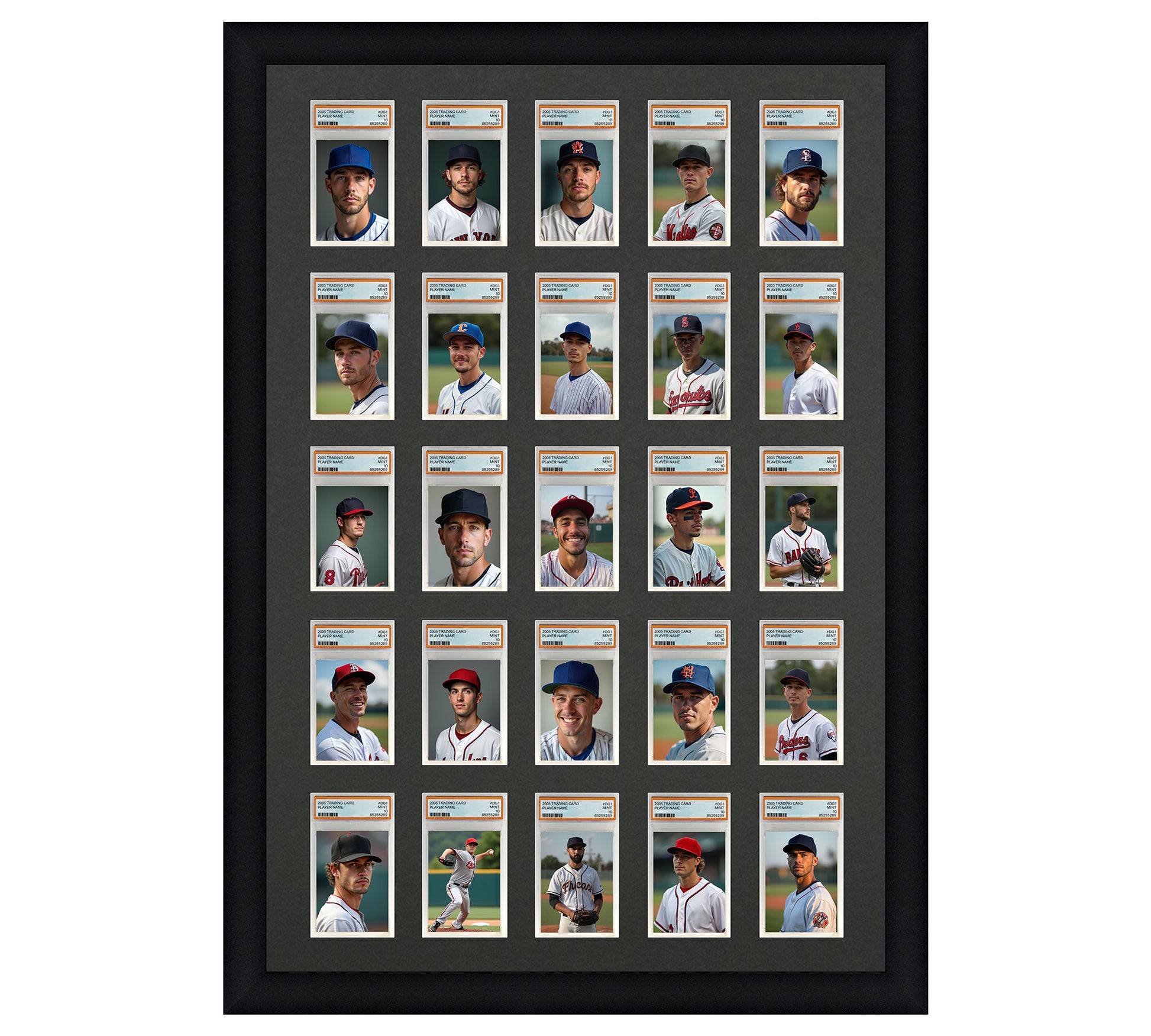 Card Frame Display - 25 Openings for PSA Graded Slabs Card Frame Display - 25 Openings for PSA Graded Slabs