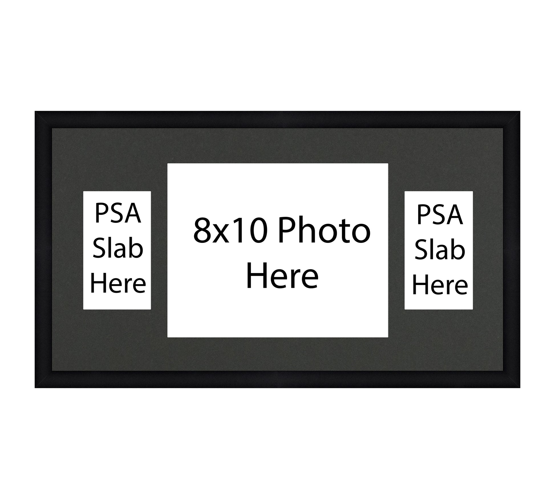 Card Frame Display - 2 Openings for PSA Graded Slabs surrounding one h Card Frame Shop Card Frame Display - 2 Openings for PSA Graded Slabs surrounding one h Card Frame Shop