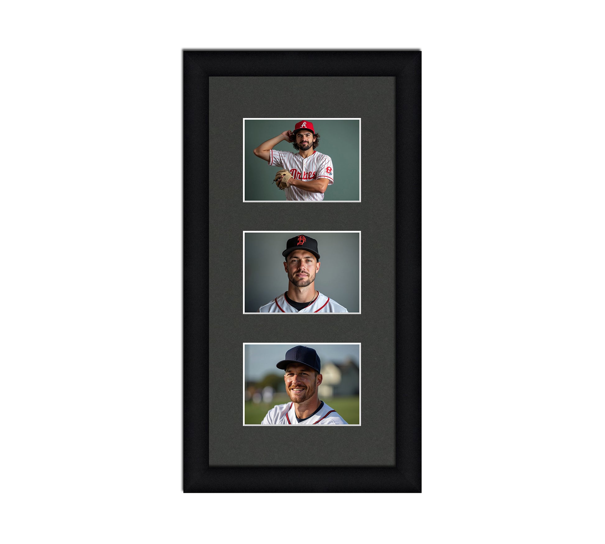 Card Frame Display - 3 Openings for Pokemon, Magic The Gathering, or other Sleeved or Toploader cards – Sleeve (2.5"x3.5")