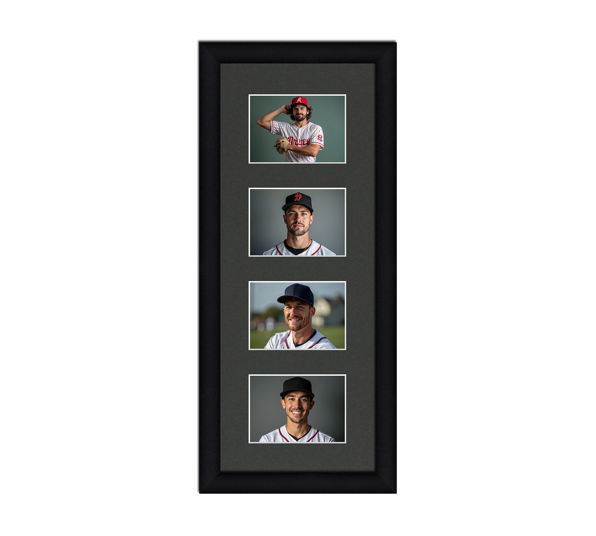 Card Frame Display - 4 Openings for Pokemon, Magic The Gathering, or other Sleeved or Toploader cards – Sleeve (2.5"x3.5")