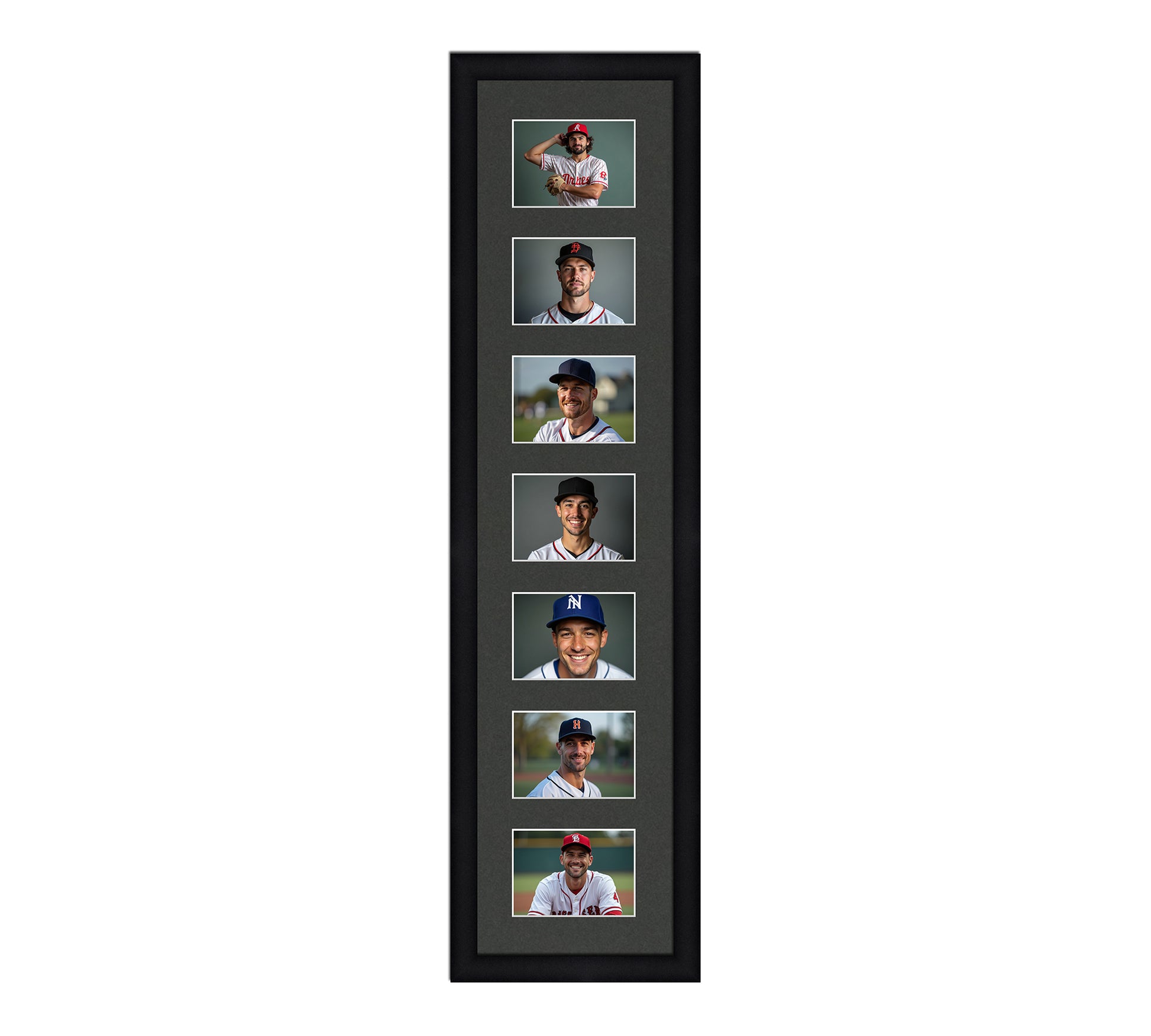 Card Frame Display - 7 Openings for Pokemon, Magic The Gathering, or other Sleeved or Toploader cards – Sleeve (2.5"x3.5")