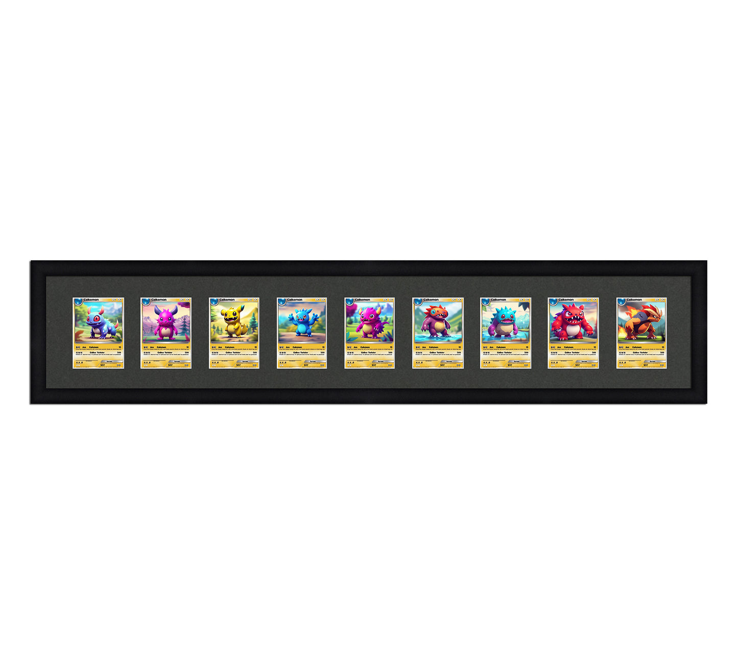 Card Frame Display - 9 Openings for Pokemon, Magic The Gathering, or other Sleeved or Toploader cards