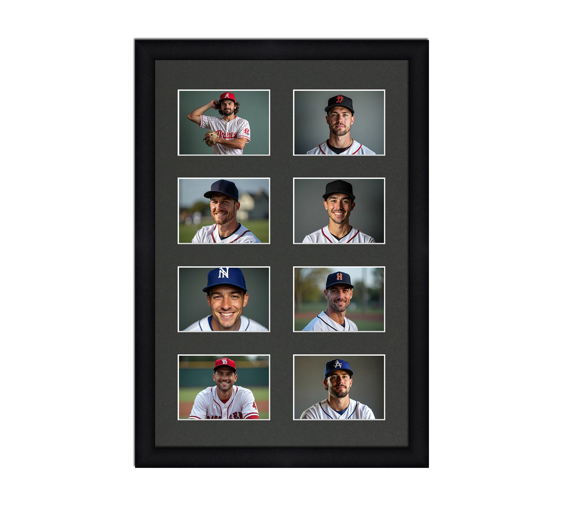 Card Frame Display - 8 Openings for Pokemon, Magic The Gathering, or other Sleeved or Toploader cards – Sleeve (2.5"x3.5")