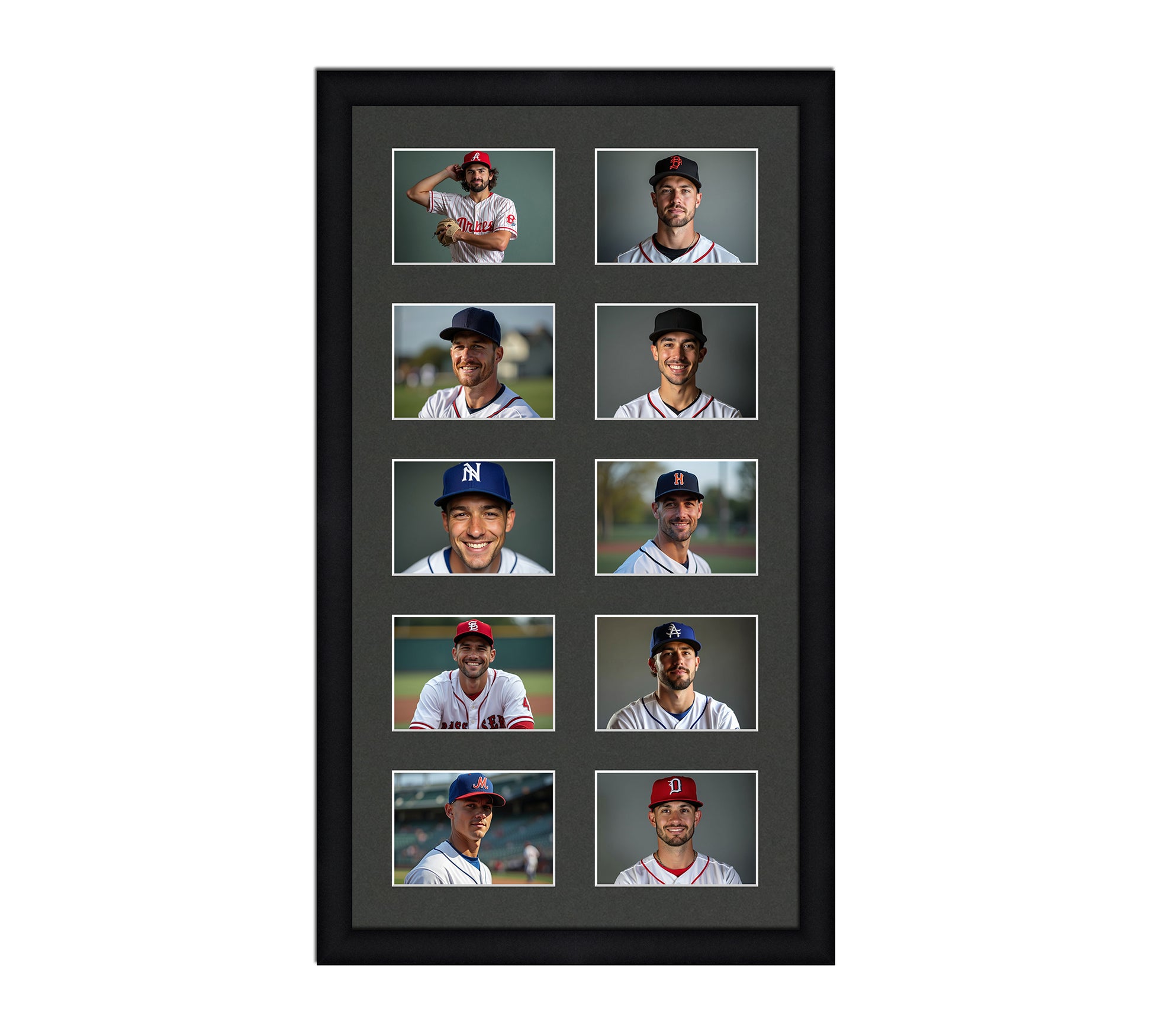Card Frame Display - 10 Openings for Pokemon, Magic The Gathering, or other Sleeved or Toploader cards – Sleeve (2.5"x3.5")