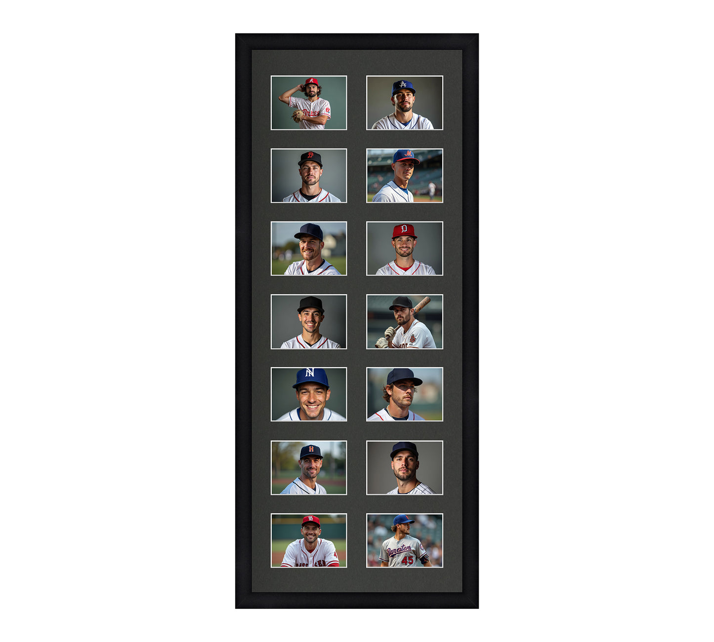 Card Frame Display - 14 Openings for Pokemon, Magic The Gathering, or other Sleeved or Toploader cards – Sleeve (2.5"x3.5")