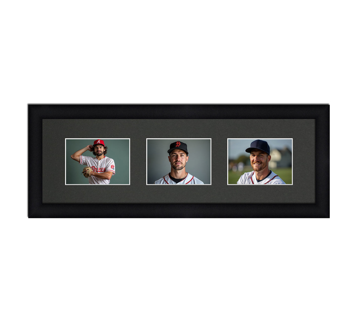 Card Frame Display - 3 Openings for Pokemon, Magic The Gathering, or other Sleeved or Toploader cards – Sleeve (2.5"x3.5")