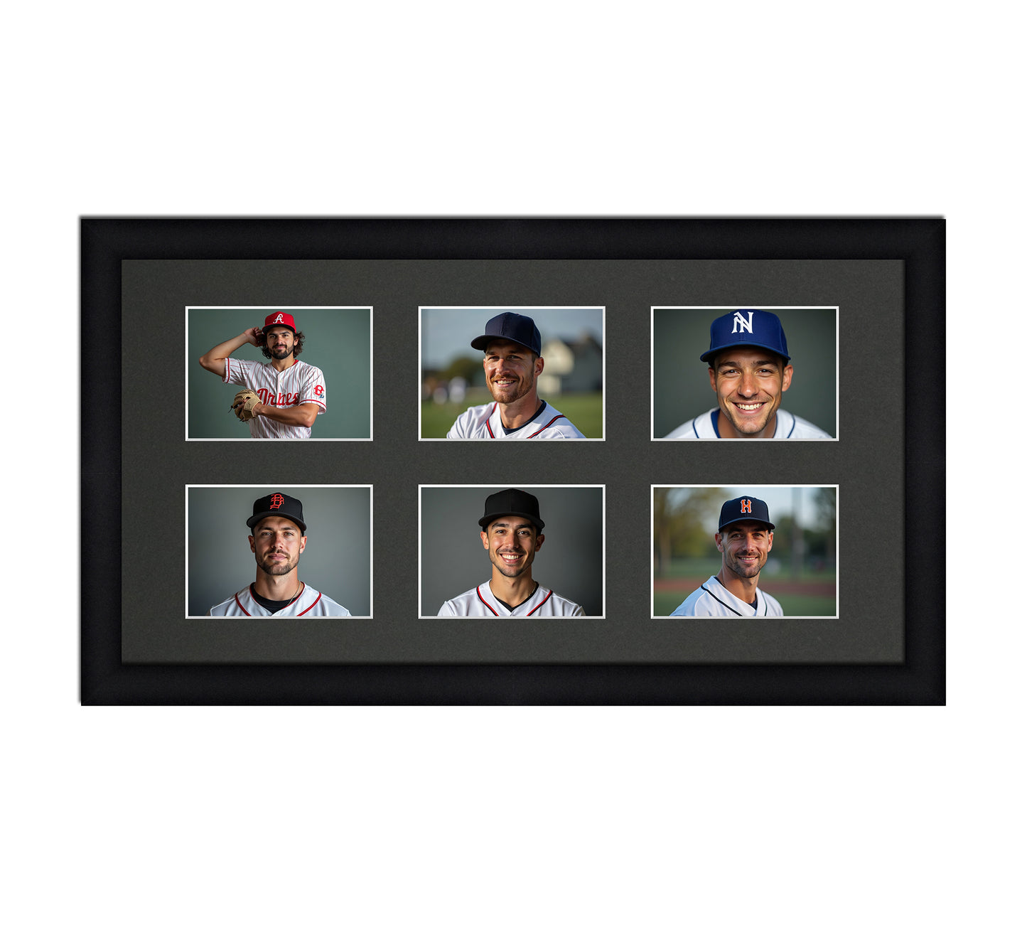 Card Frame Display - 6 Openings for Pokemon, Magic The Gathering, or other Sleeved or Toploader cards