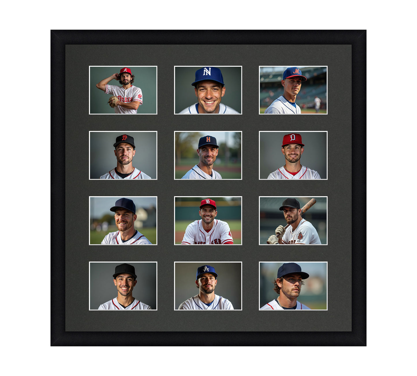 Card Frame Display - 12 Openings for Pokemon, Magic The Gathering, or other Sleeved or Toploader cards