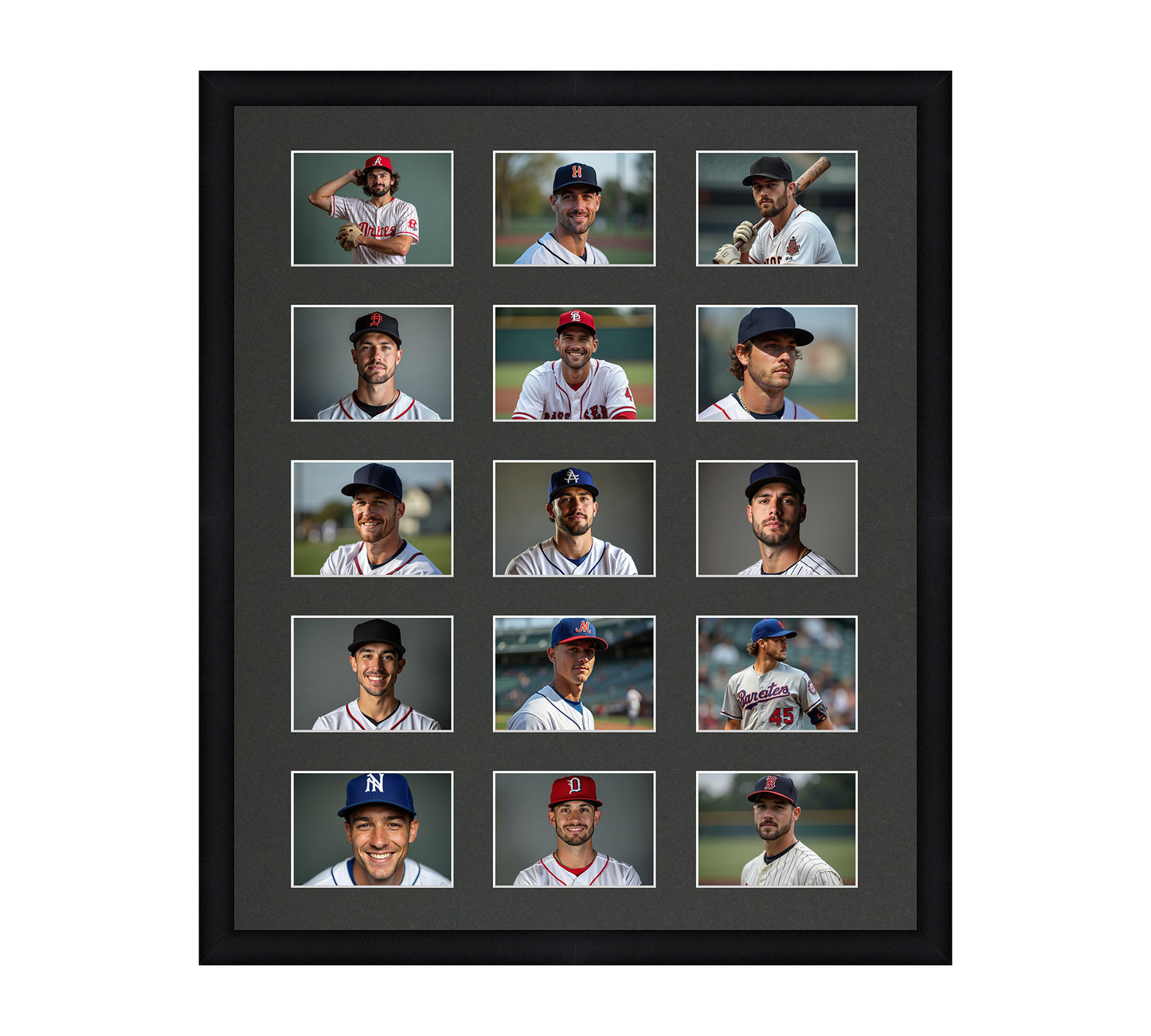 Card Frame Display - 15 Openings for Pokemon, Magic The Gathering, or other Sleeved or Toploader cards – Sleeve (2.5"x3.5")