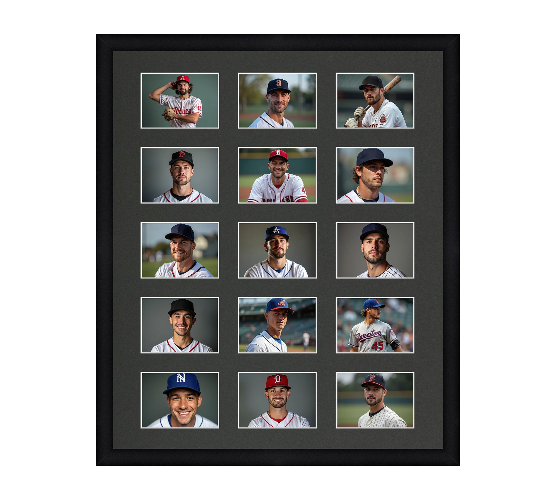 Card Frame Display - 15 Openings for Pokemon, Magic The Gathering, or other Sleeved or Toploader cards – Sleeve (2.5"x3.5")