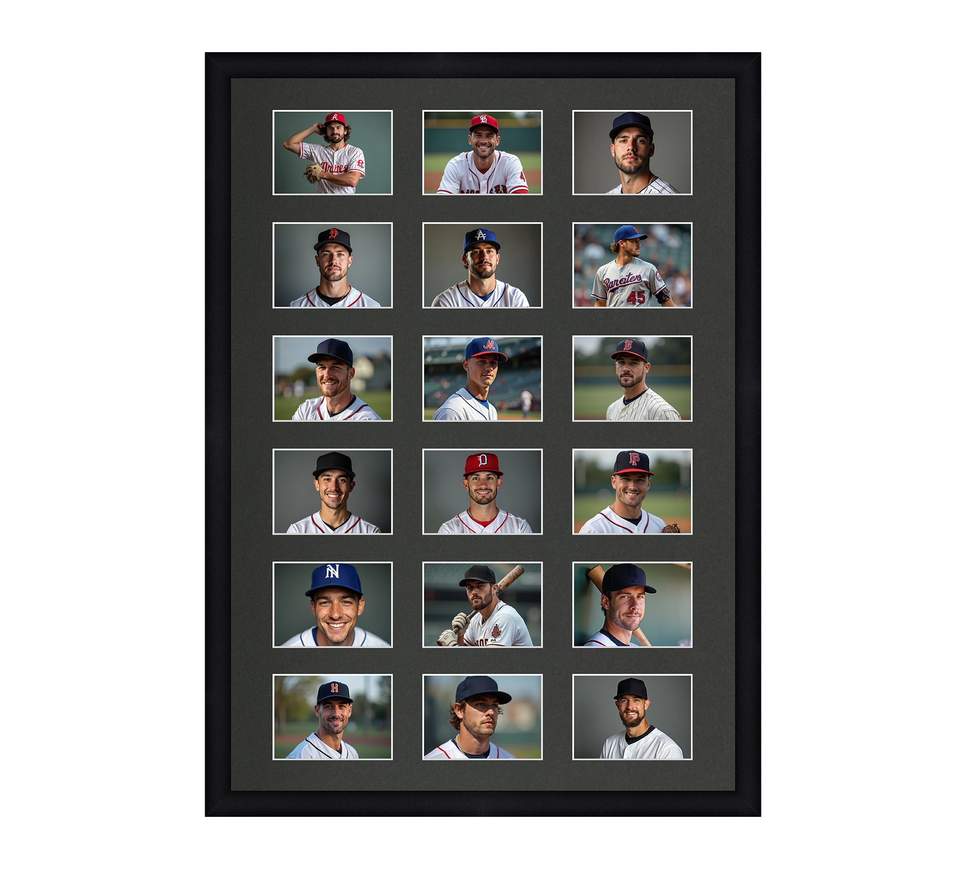 Card Frame Display - 18 Openings for Pokemon, Magic The Gathering, or other Sleeved or Toploader cards – Sleeve (2.5"x3.5")