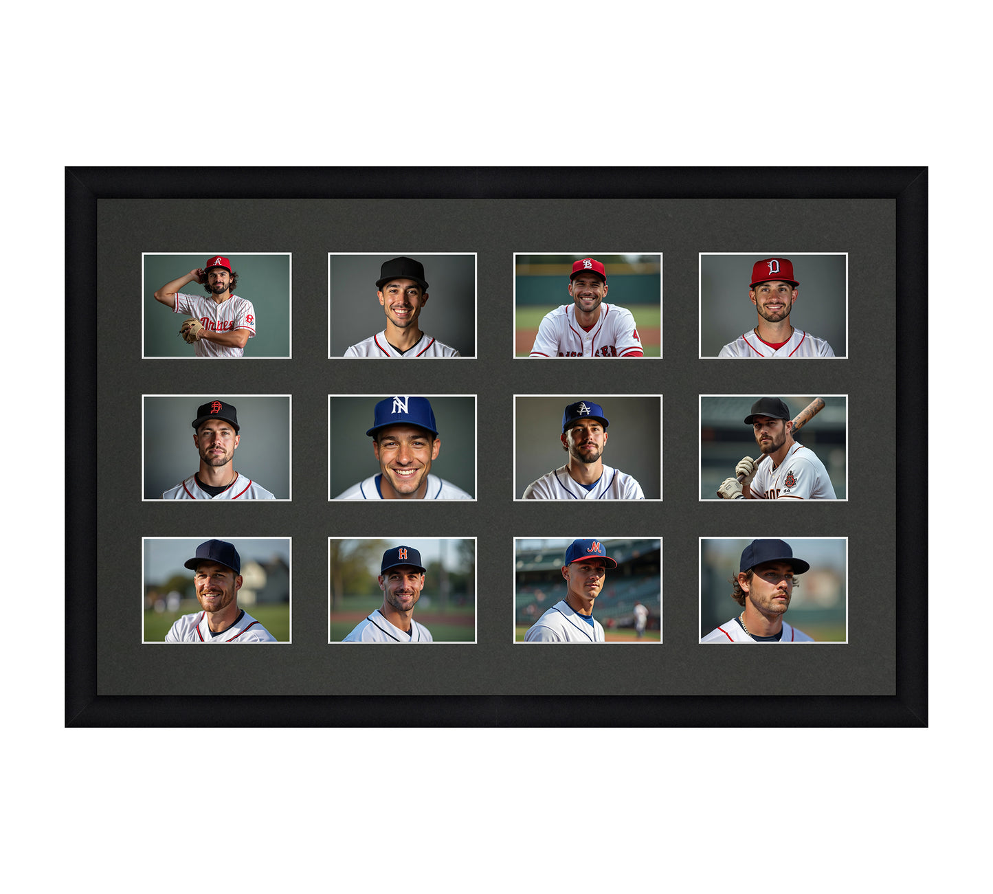 Card Frame Display - 12 Openings for Pokemon, Magic The Gathering, or other Sleeved or Toploader cards