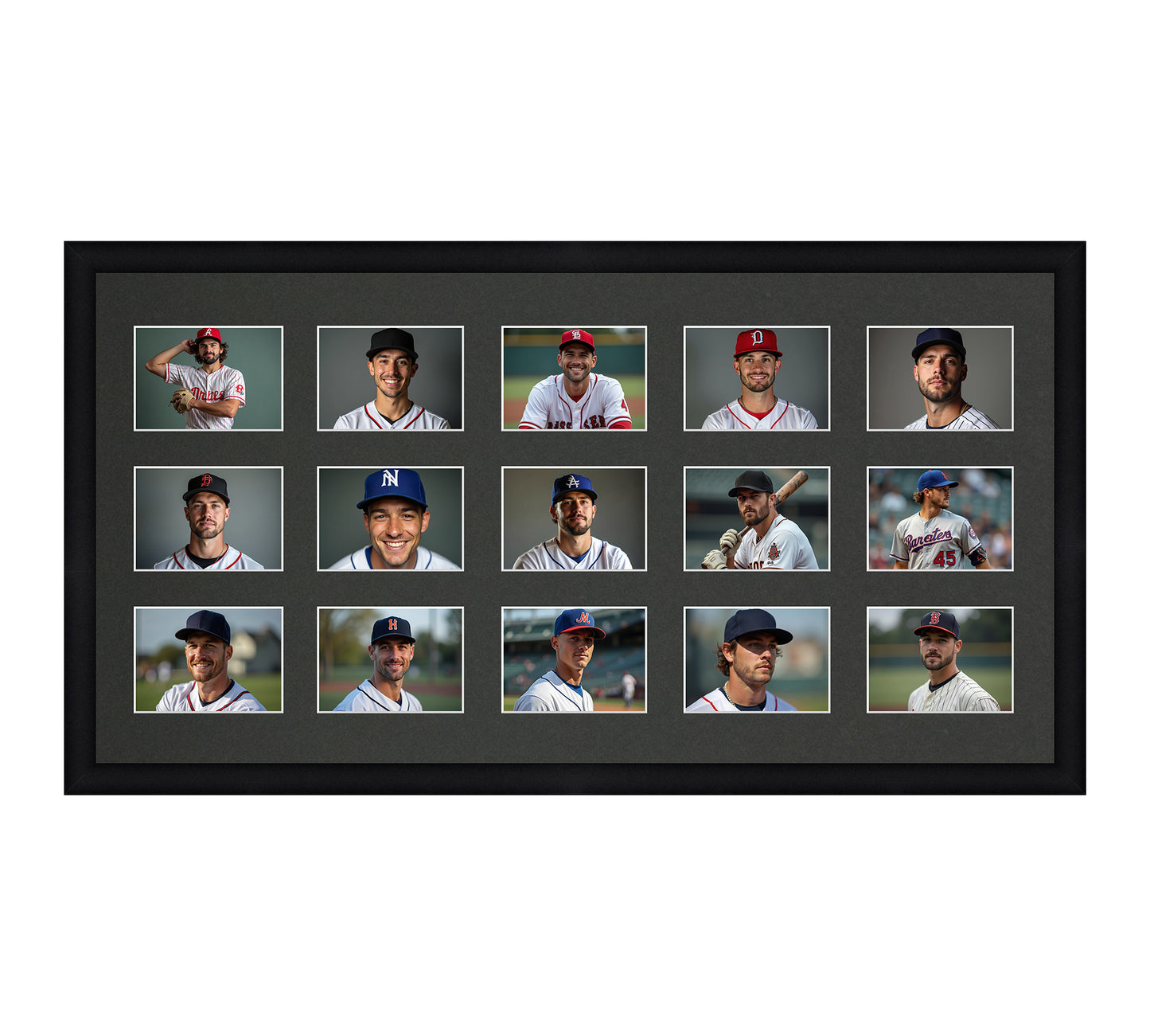 Card Frame Display - 15 Openings for Pokemon, Magic The Gathering, or other Sleeved or Toploader cards – Sleeve (2.5"x3.5")
