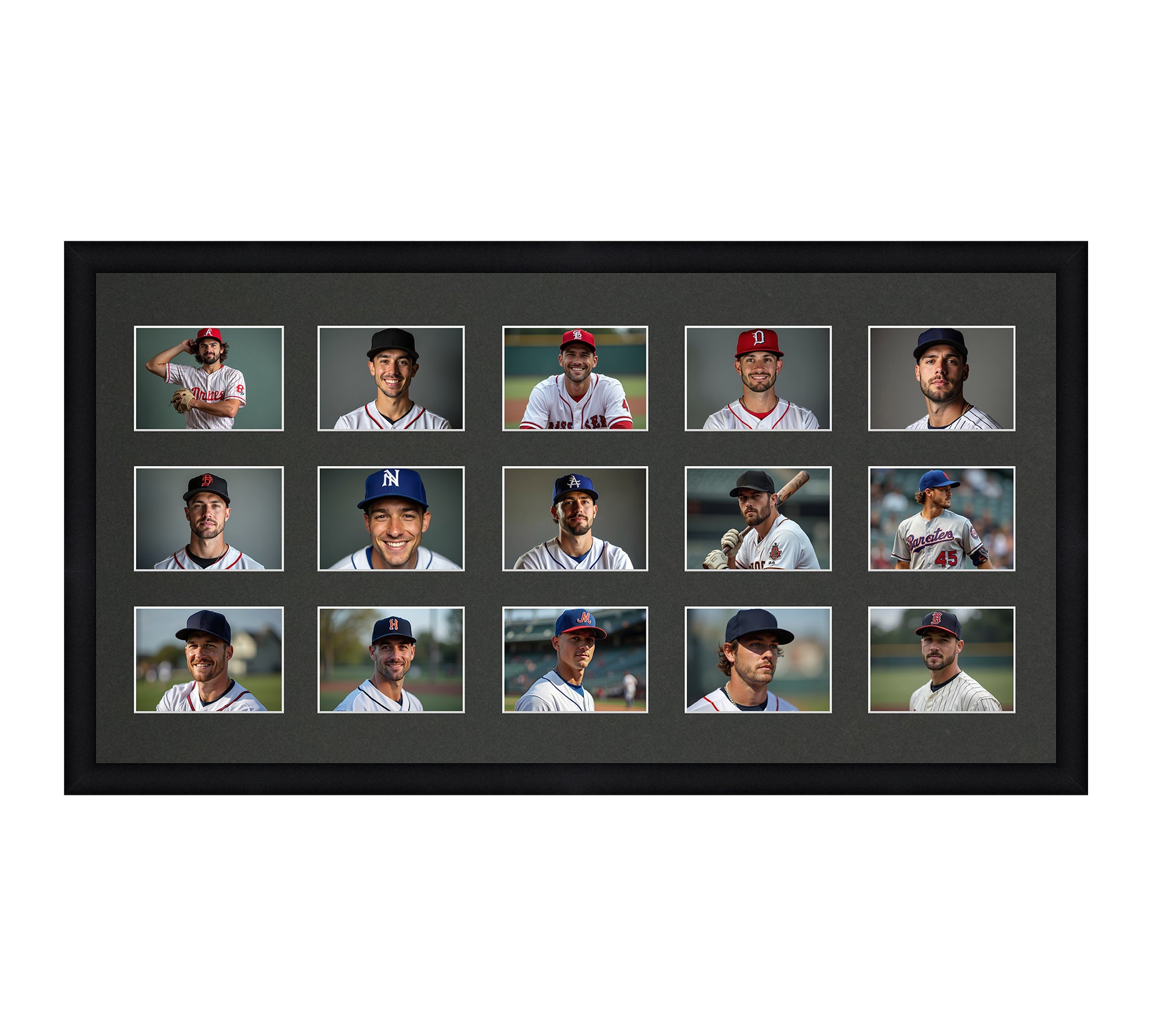 Card Frame Display - 15 Openings for Pokemon, Magic The Gathering, or other Sleeved or Toploader cards – Sleeve (2.5"x3.5")
