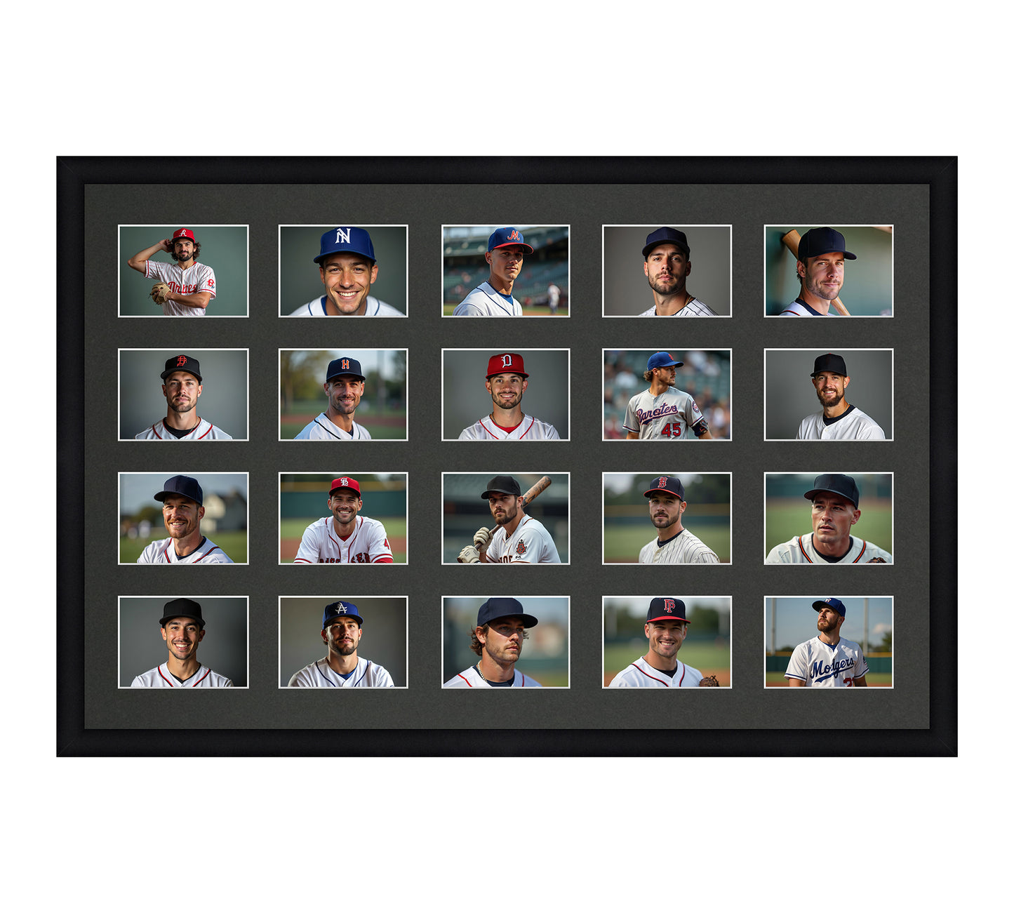 Card Frame Display - 20 Openings for Pokemon, Magic The Gathering, or other Sleeved or Toploader cards – Sleeve (2.5"x3.5")