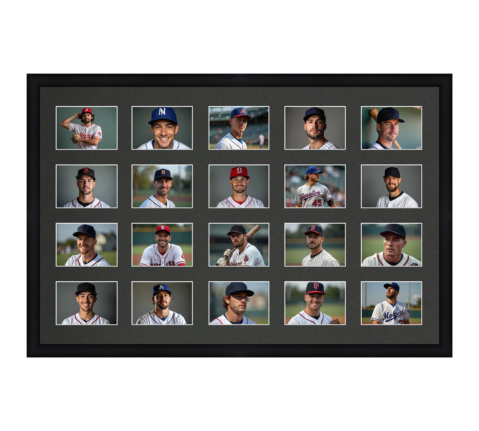 Card Frame Display - 20 Openings for Pokemon, Magic The Gathering, or other Sleeved or Toploader cards – Sleeve (2.5"x3.5")