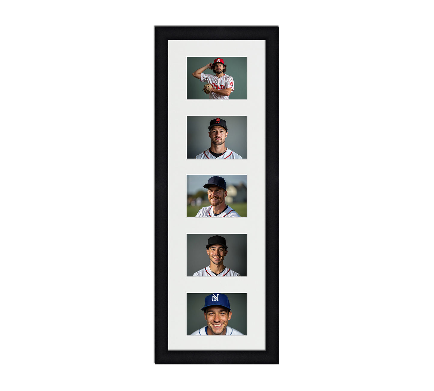 Card Frame Display - 5 Openings for Pokemon, Magic The Gathering, or other Sleeved or Toploader cards