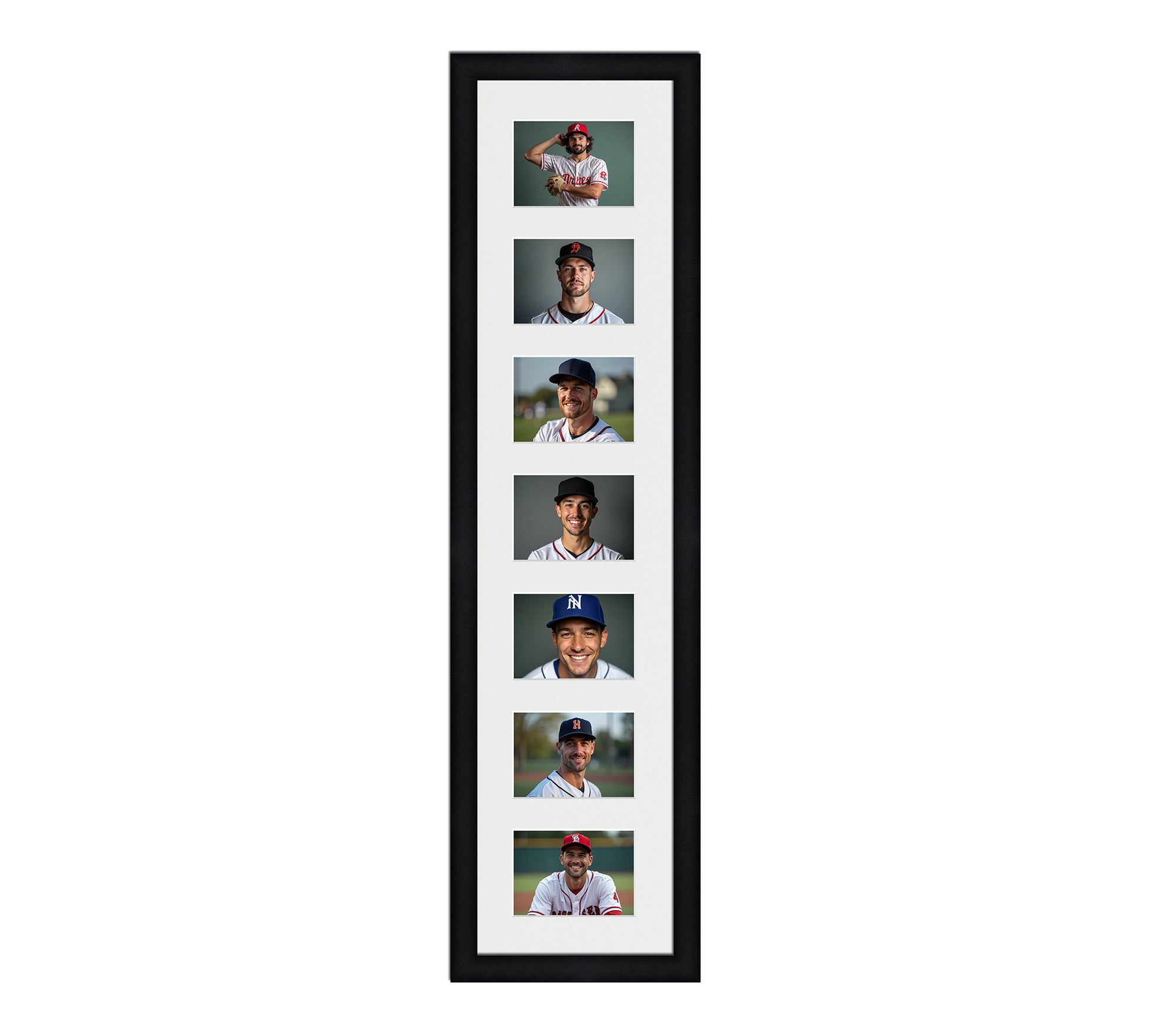 Card Frame Display - 7 Openings for Pokemon, Magic The Gathering, or other Sleeved or Toploader cards – Sleeve (2.5"x3.5")
