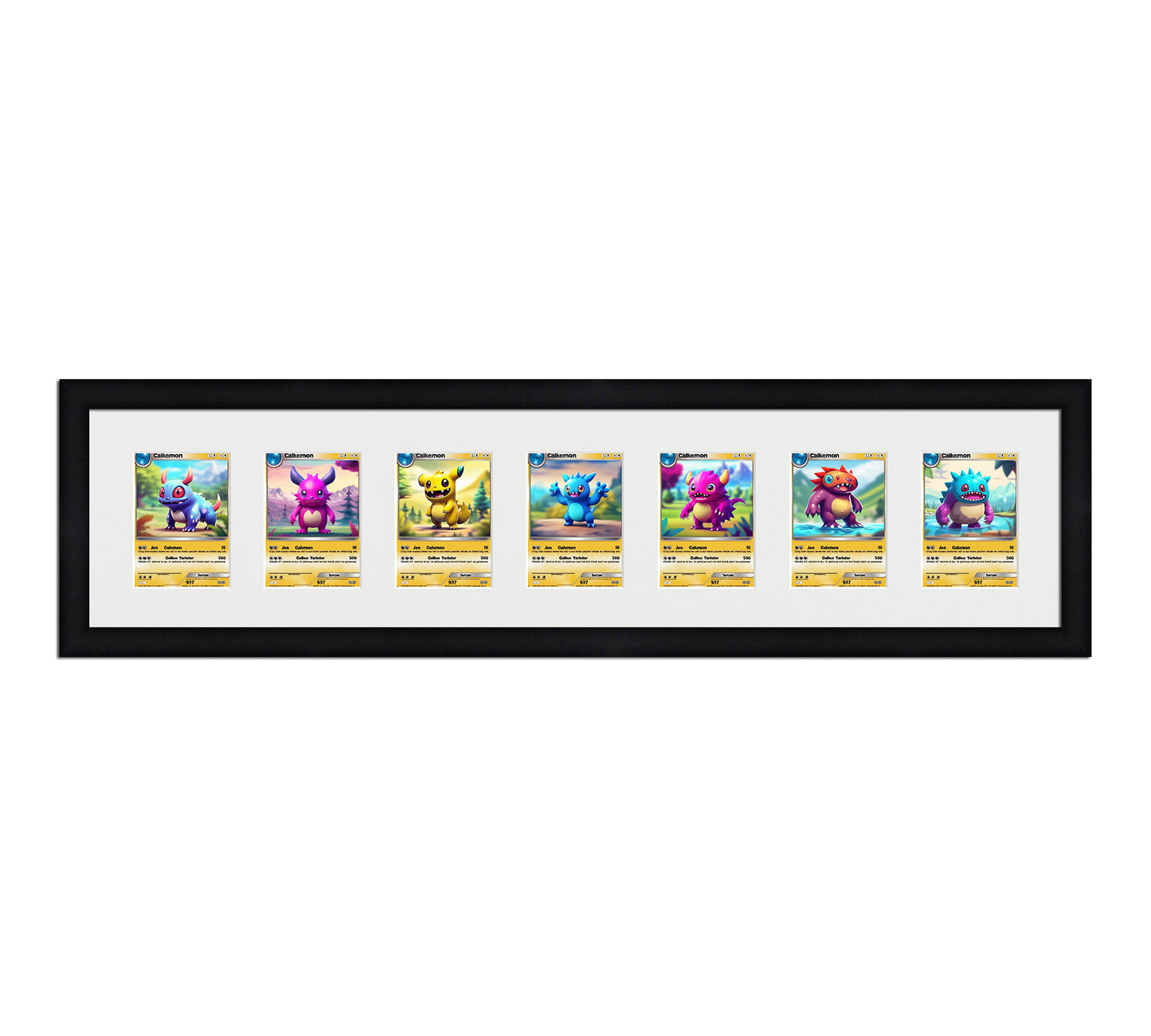 Pokemon, MTG, & TCG Card Display Frame – 7 Slots