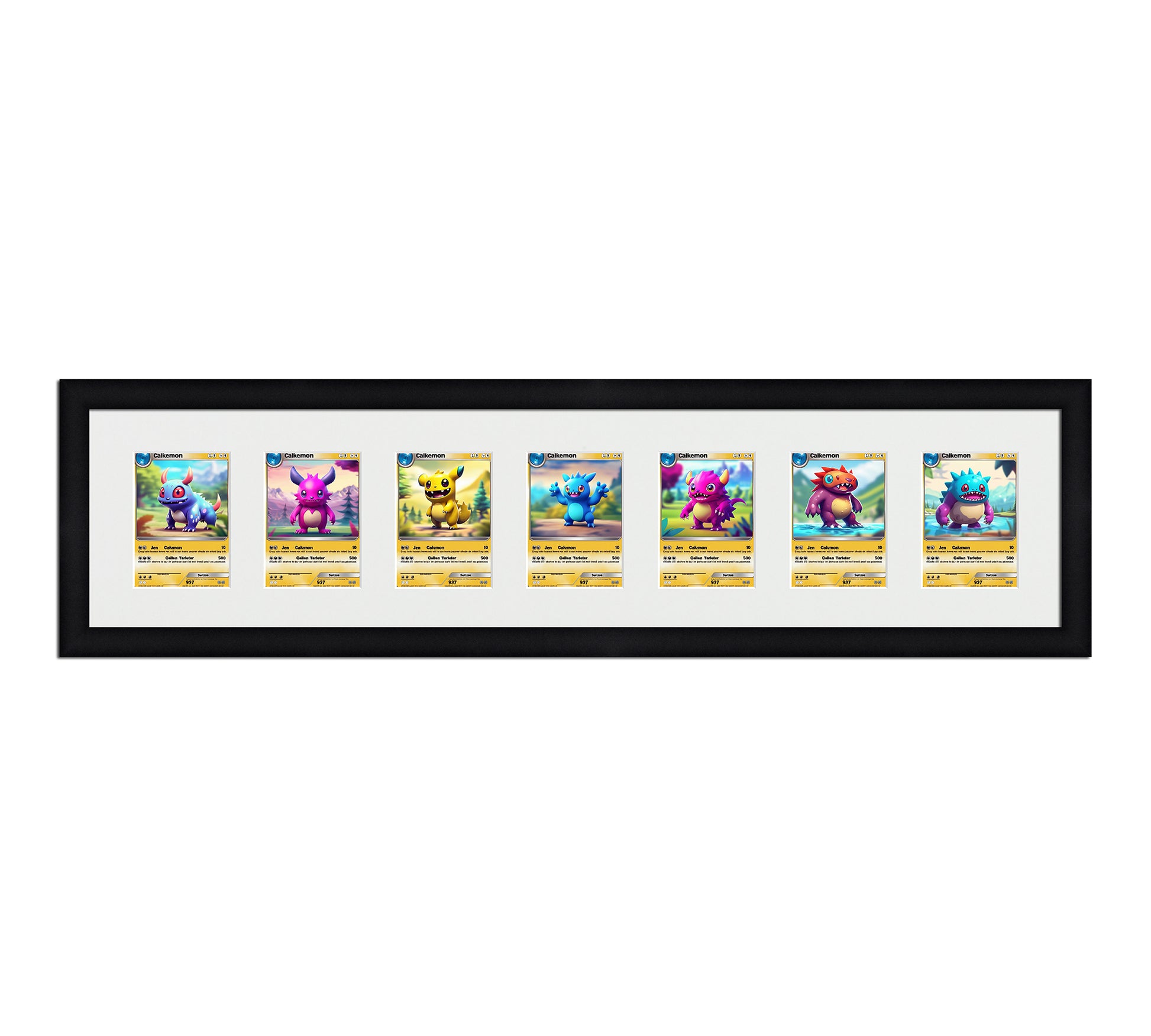 Card Frame Display - 7 Openings for Pokemon, Magic The Gathering, or other Sleeved or Toploader cards Card Frame Display - 7 Openings for Pokemon, Magic The Gathering, or other Sleeved or Toploader cards