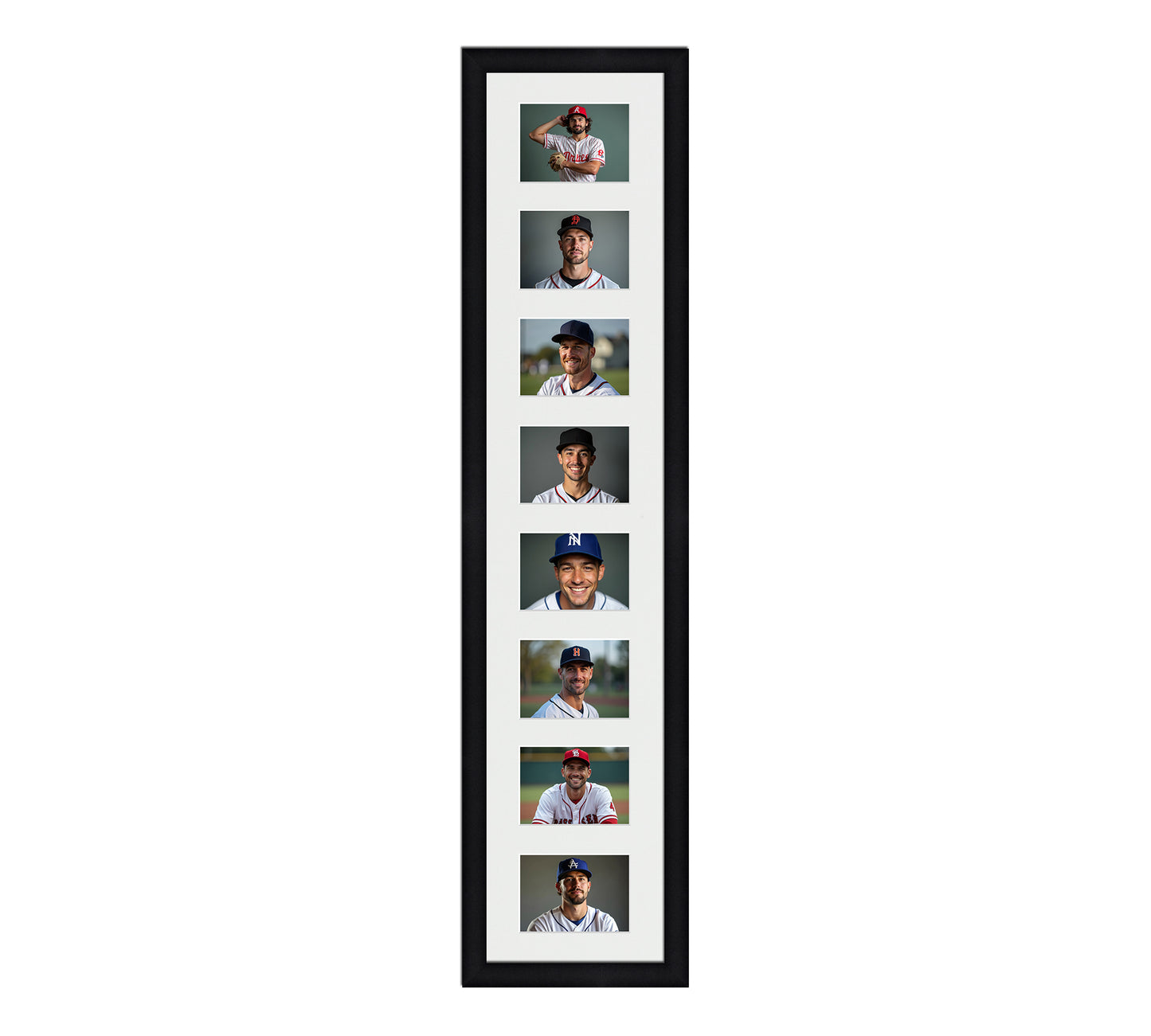 Card Frame Display - 8 Openings for Pokemon, Magic The Gathering, or other Sleeved or Toploader cards – Sleeve (2.5"x3.5")