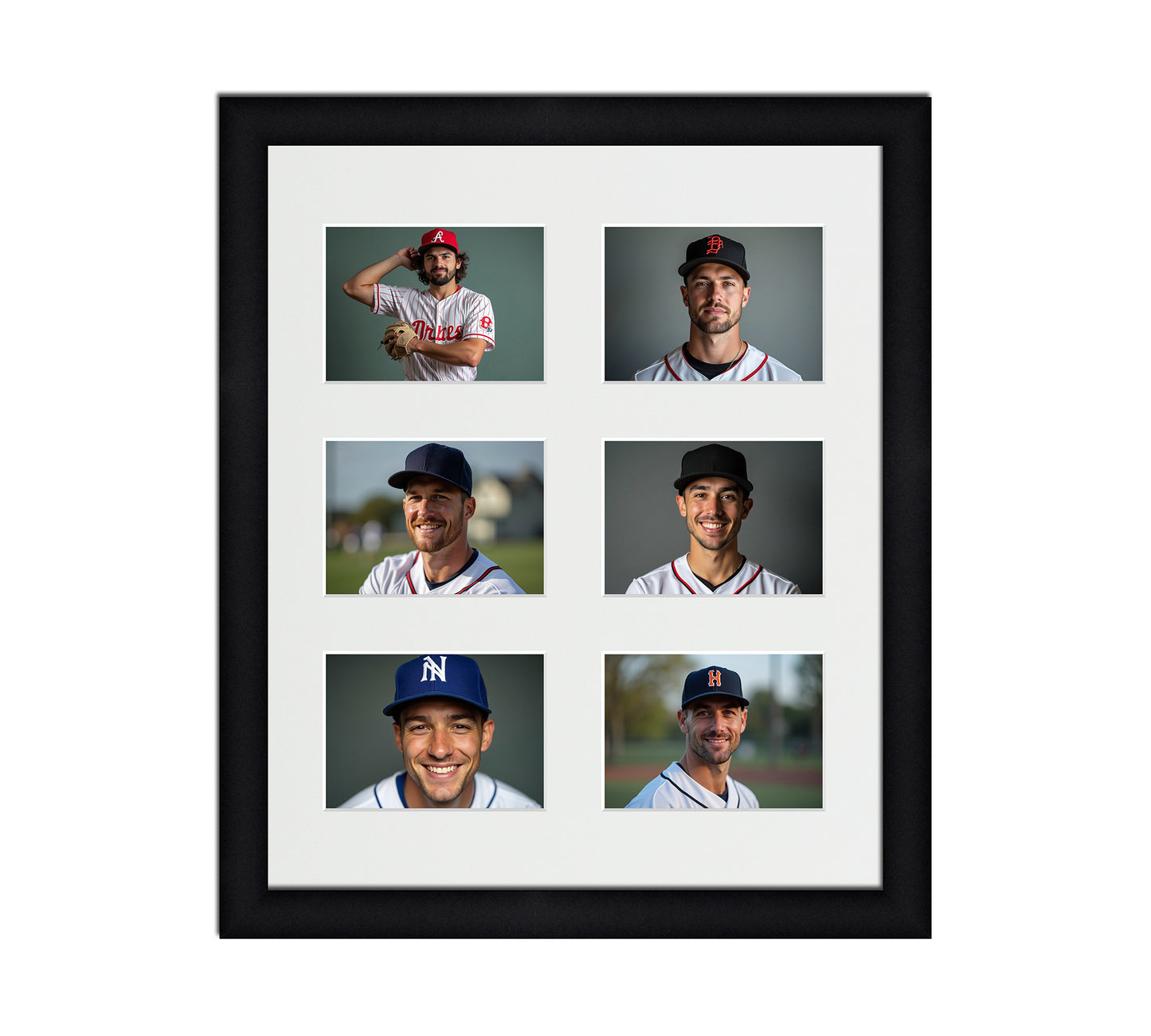 Card Frame Display - 6 Openings for Pokemon, Magic The Gathering, or other Sleeved or Toploader cards