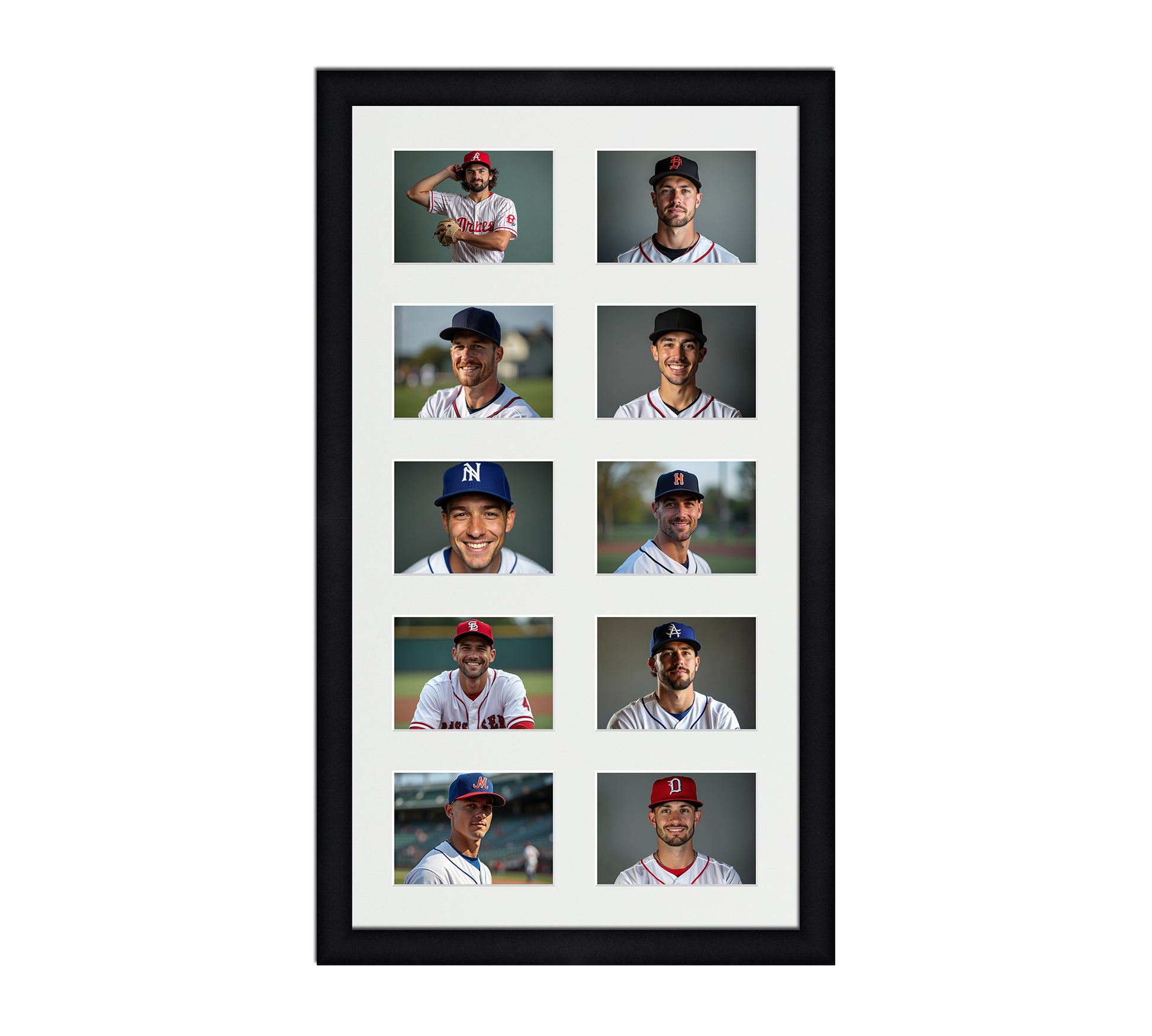 Card Frame Display - 10 Openings for Pokemon, Magic The Gathering, or other Sleeved or Toploader cards – Sleeve (2.5"x3.5")