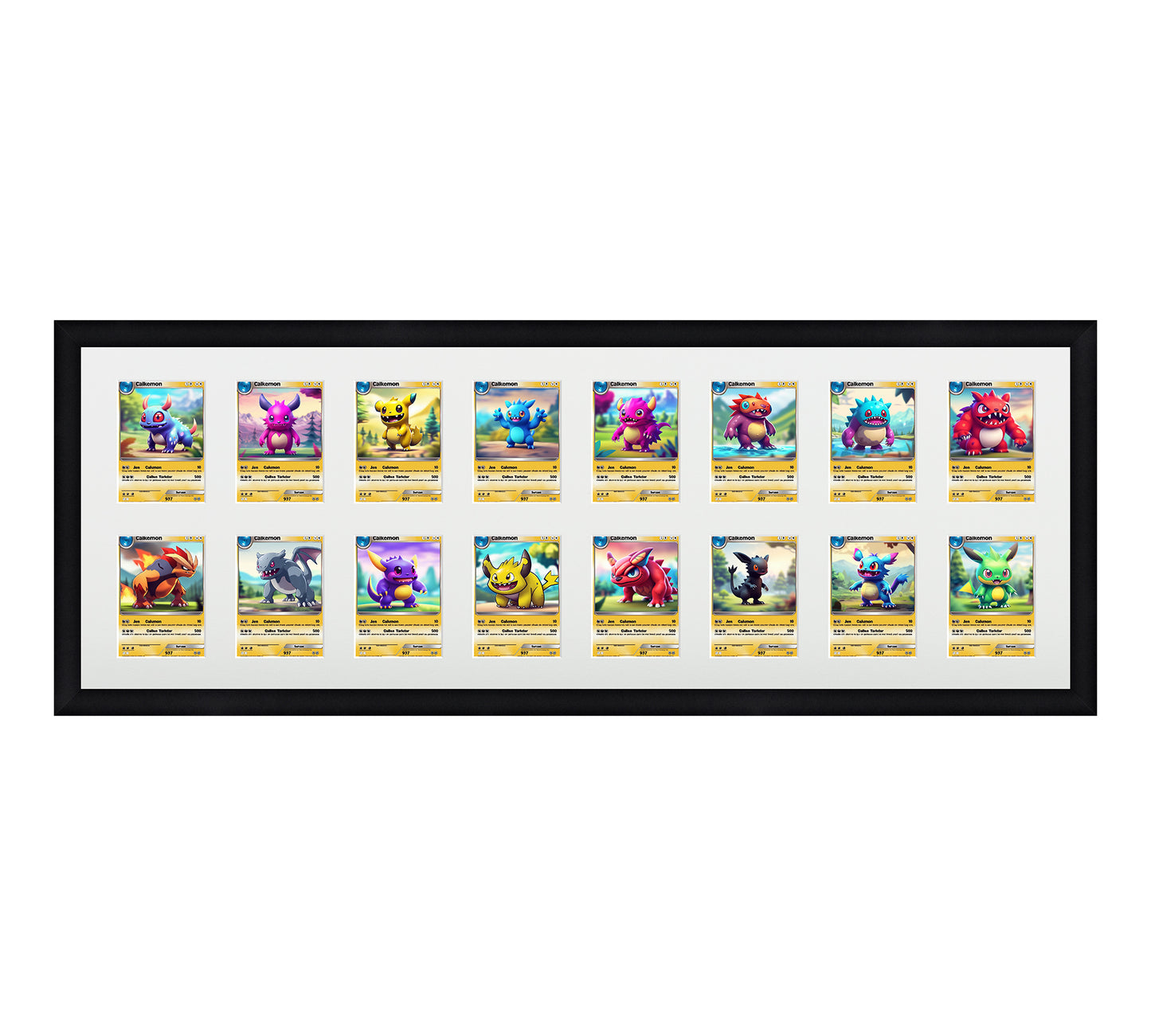Card Frame Display - 16 Openings for Pokemon, Magic The Gathering, or other Sleeved or Toploader cards – Sleeve (2.5"x3.5")
