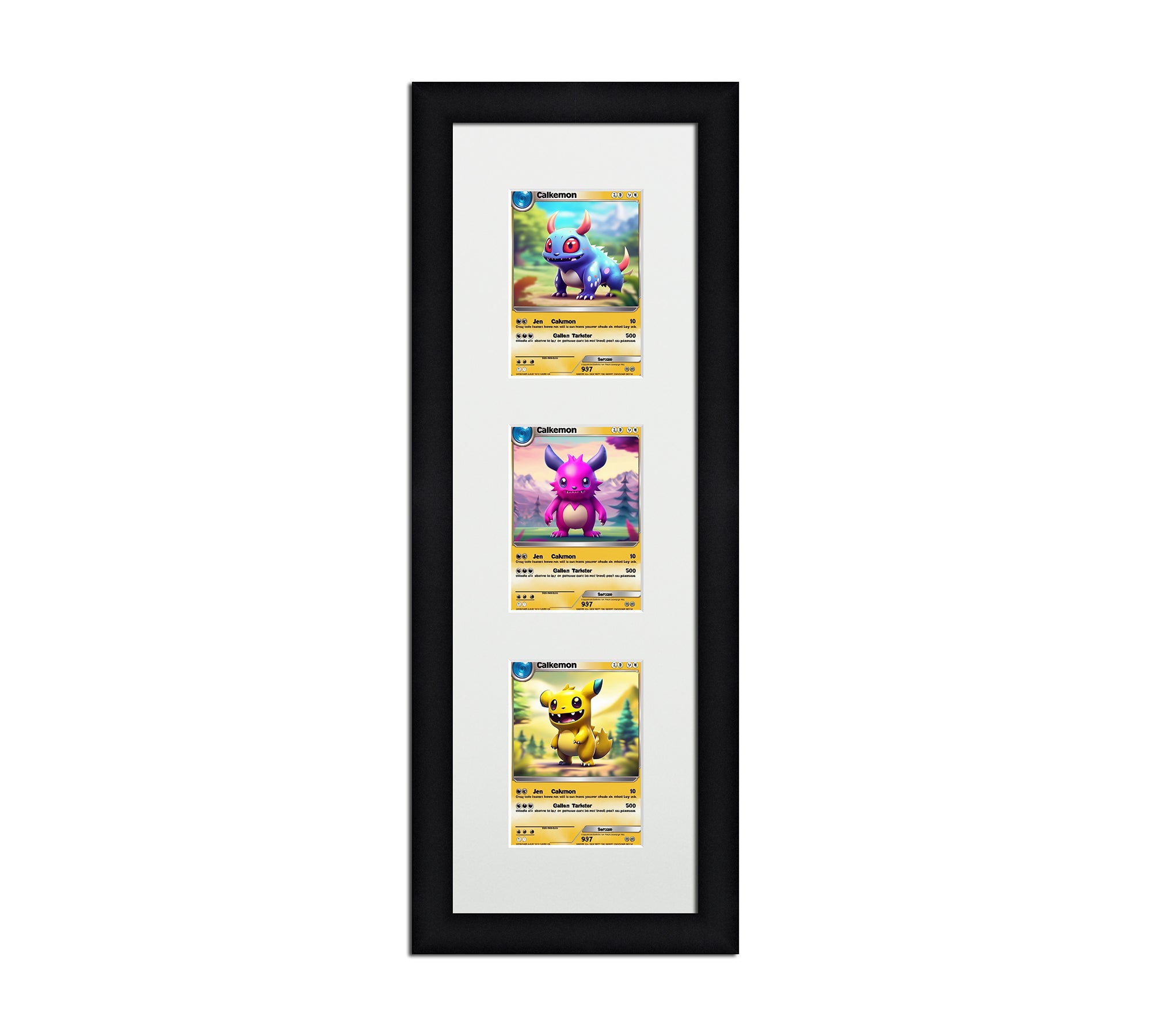 Card Frame Display - 3 Openings for Pokemon, Magic The Gathering, or o Card Frame Shop Card Frame Display - 3 Openings for Pokemon, Magic The Gathering, or o Card Frame Shop