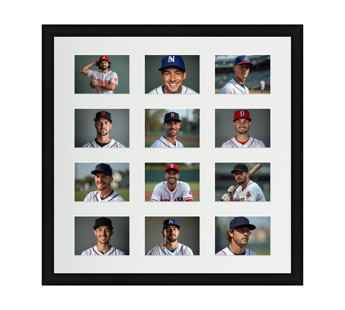 Card Frame Display - 12 Openings for Pokemon, Magic The Gathering, or other Sleeved or Toploader cards