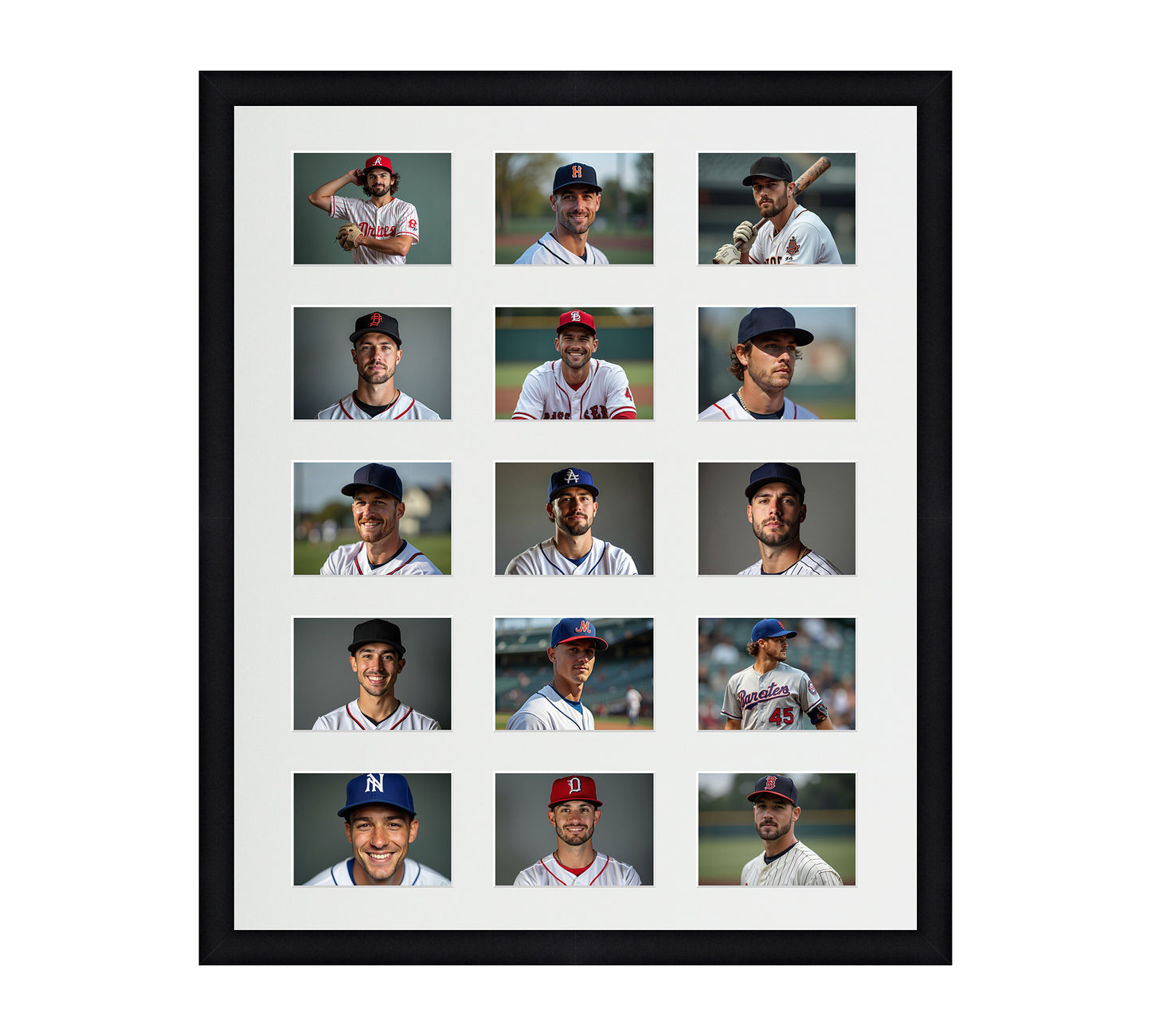 Card Frame Display - 15 Openings for Pokemon, Magic The Gathering, or other Sleeved or Toploader cards – Sleeve (2.5"x3.5")