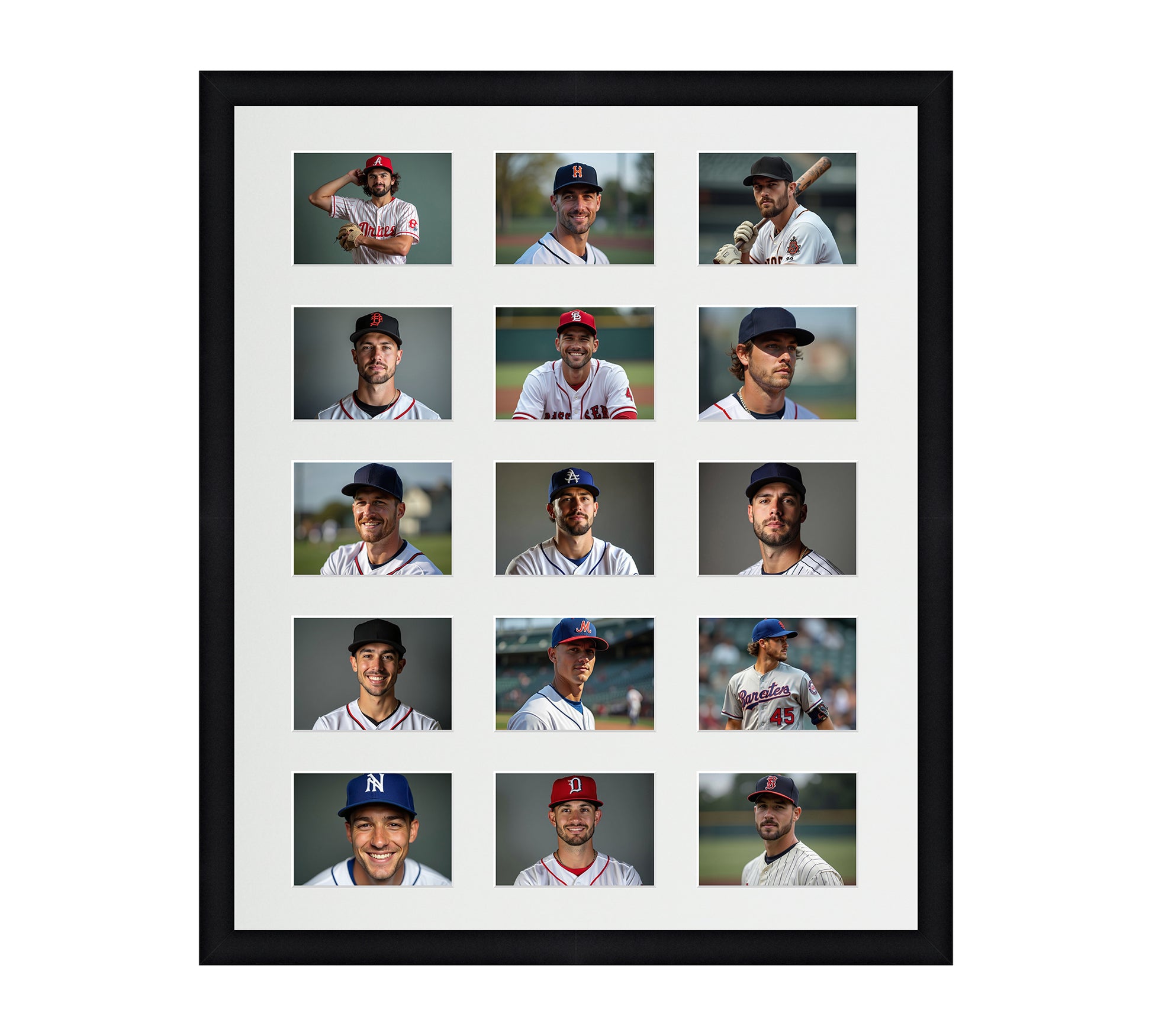 Card Frame Display - 15 Openings for Pokemon, Magic The Gathering, or other Sleeved or Toploader cards – Sleeve (2.5"x3.5")