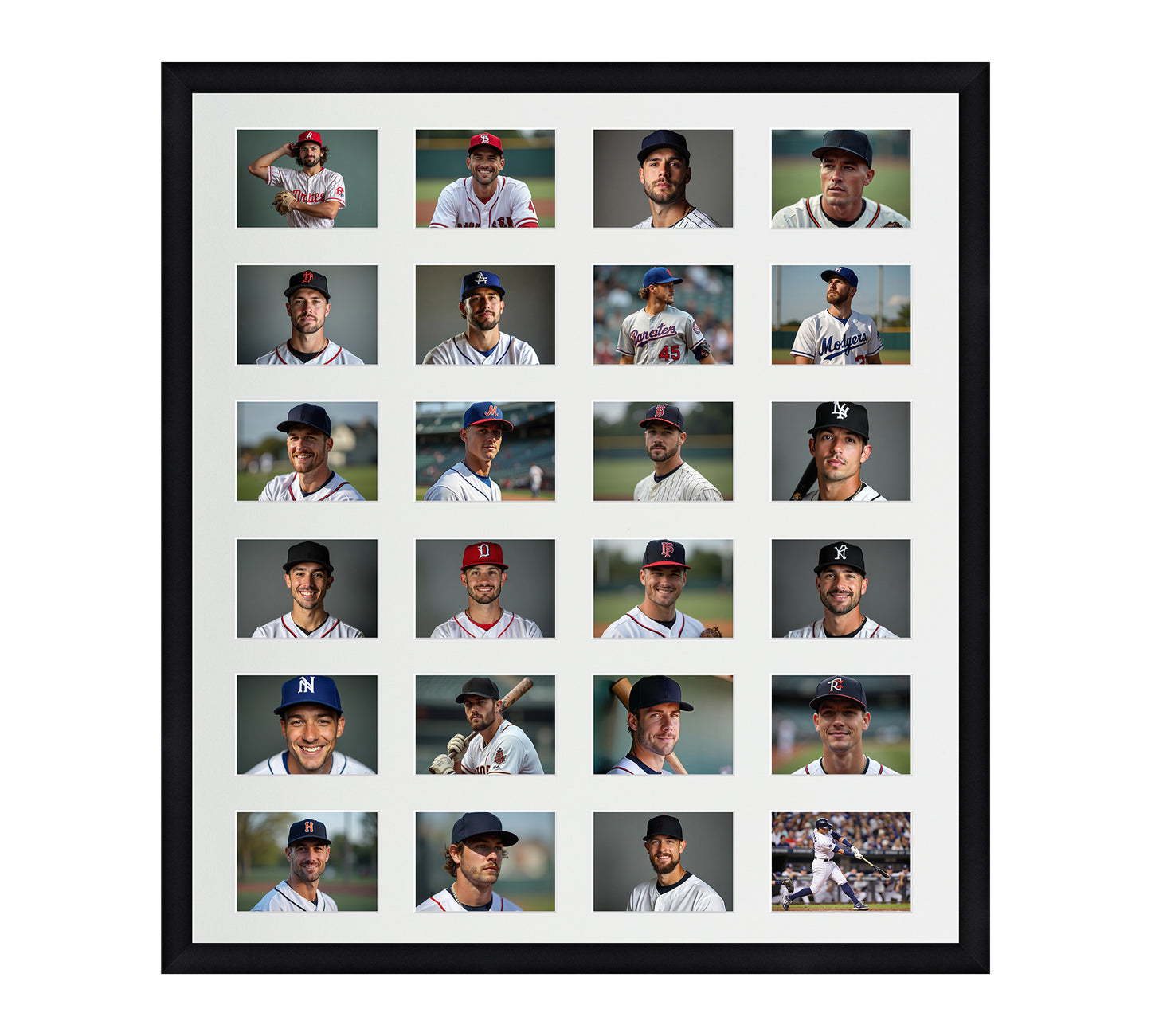 Card Frame Display - 24 Openings for Pokemon, Magic The Gathering, or other Sleeved or Toploader cards