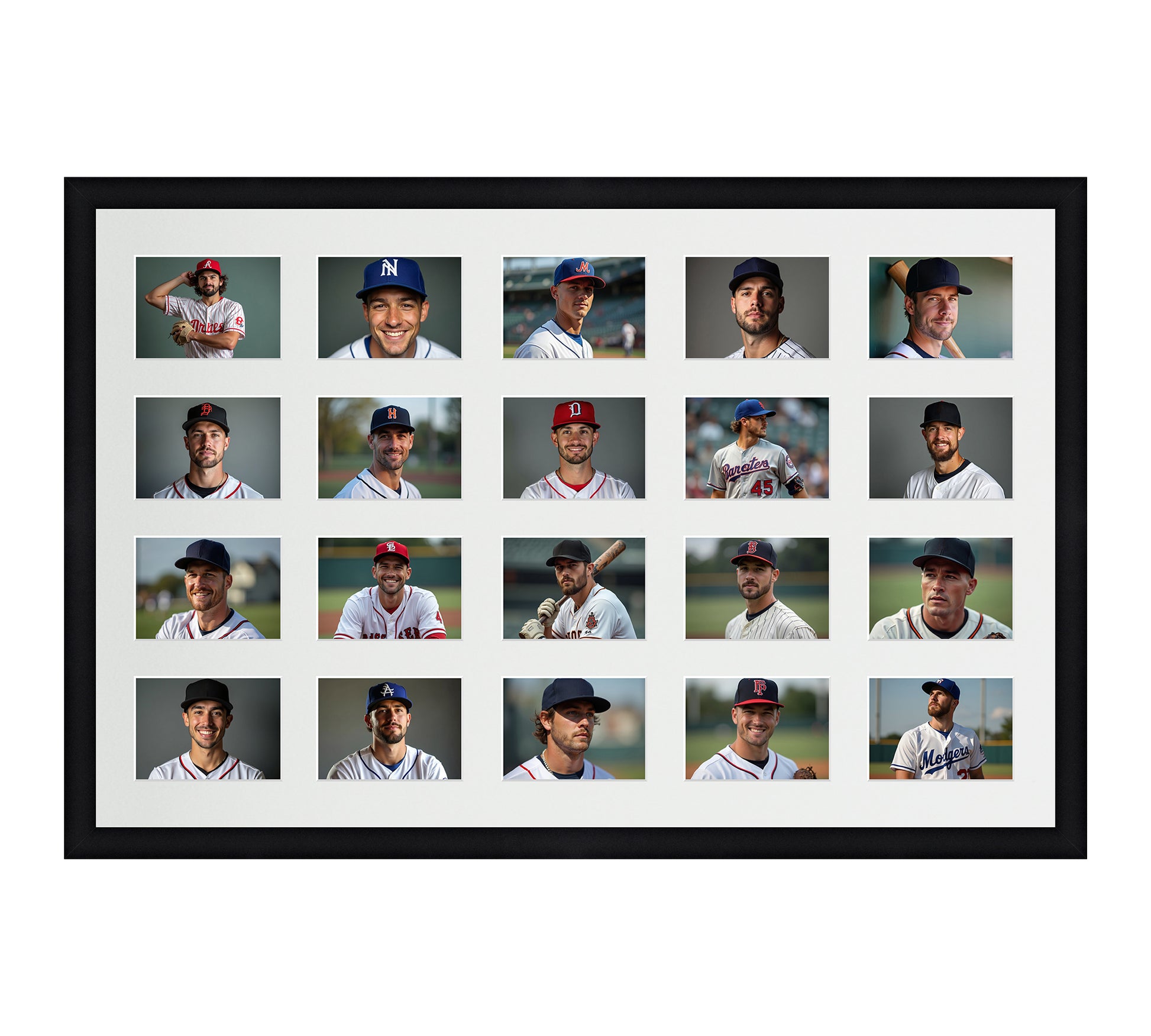 Card Frame Display - 20 Openings for Pokemon, Magic The Gathering, or other Sleeved or Toploader cards – Sleeve (2.5"x3.5")