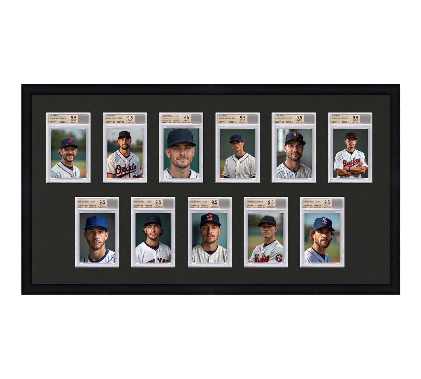Card Frame Display - 11 Openings for BGS Graded Slabs