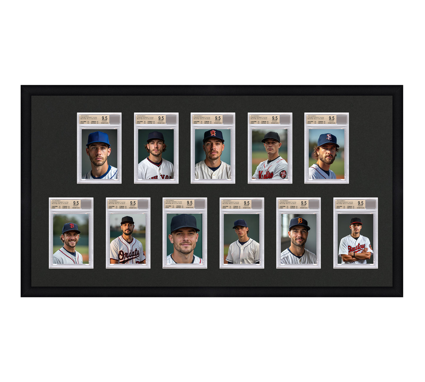 Card Frame Display - 11 Openings for BGS Graded Slabs