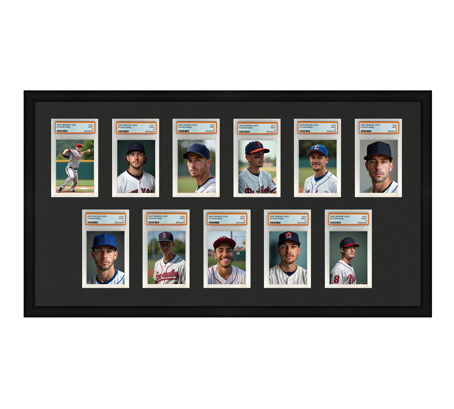 Card Frame Display - 11 Openings for PSA Graded Slabs