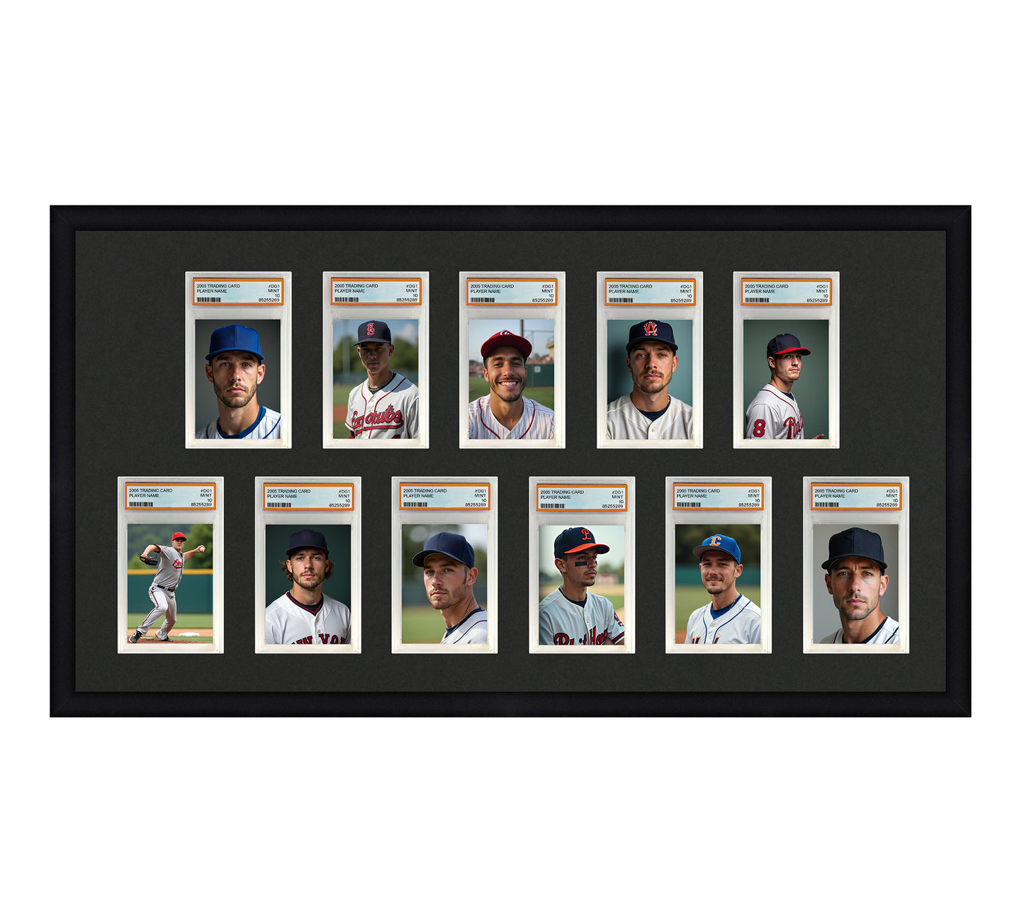 Card Frame Display - 11 Openings for PSA Graded Slabs