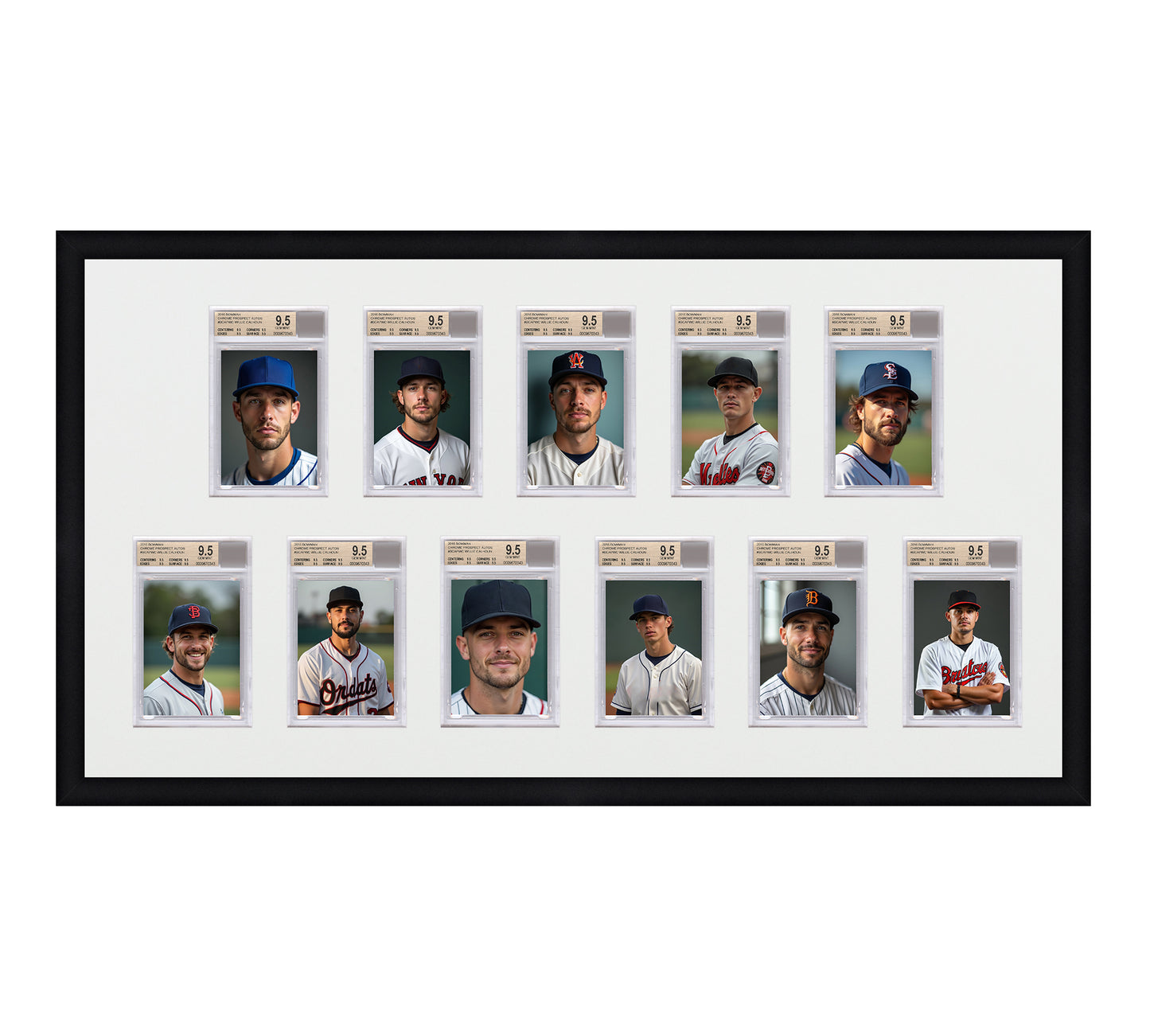 Card Frame Display - 11 Openings for BGS Graded Slabs