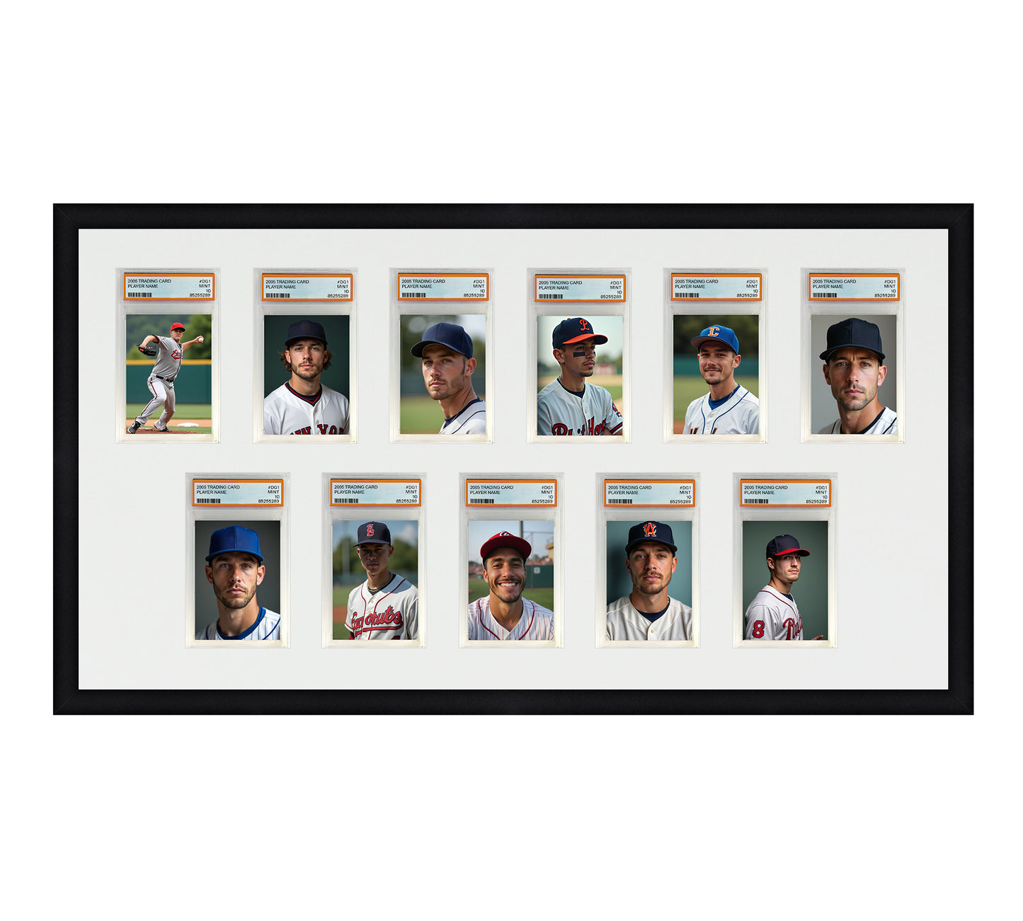 Card Frame Display - 11 Openings for PSA Graded Slabs