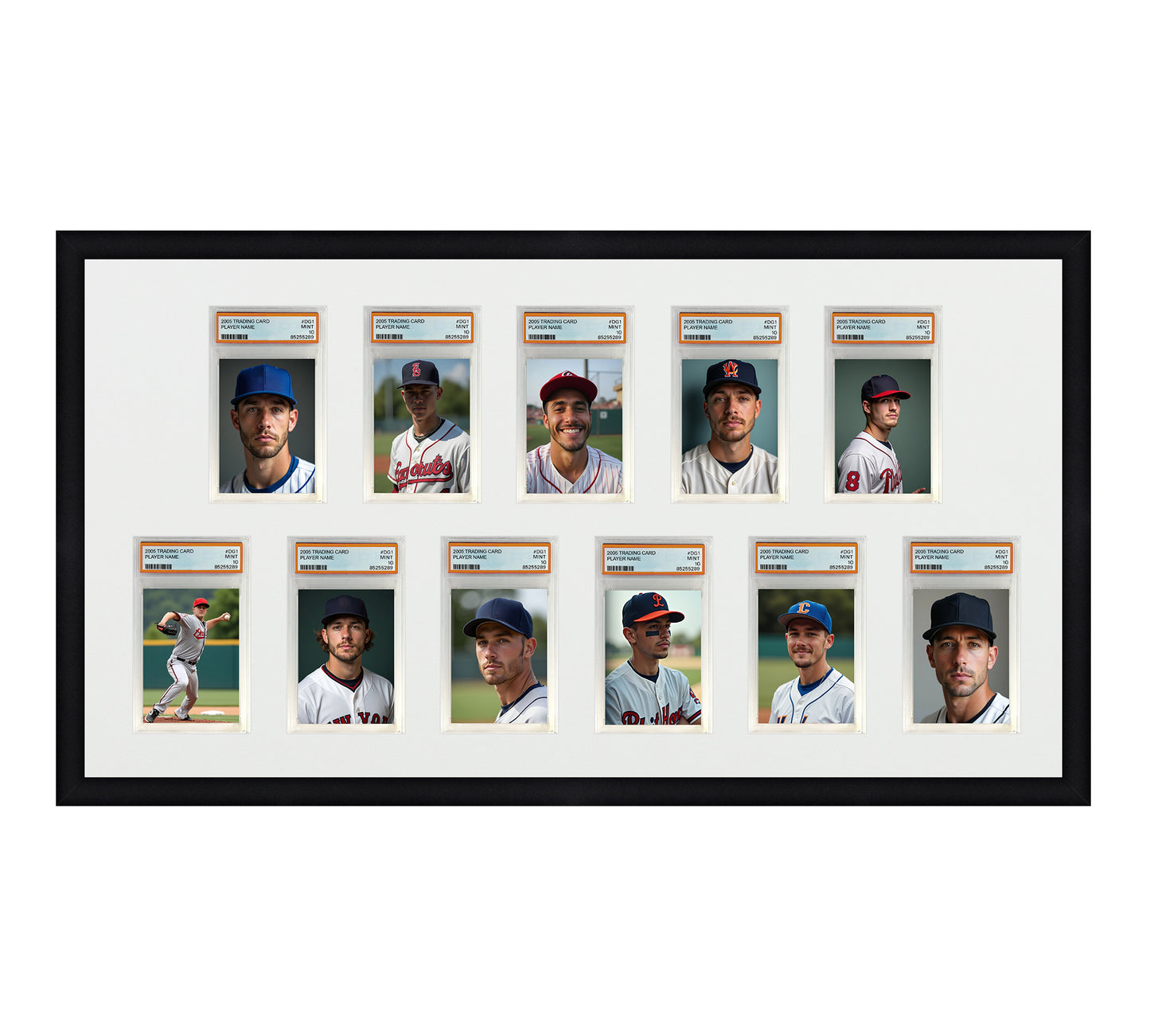 Card Frame Display - 11 Openings for PSA Graded Slabs