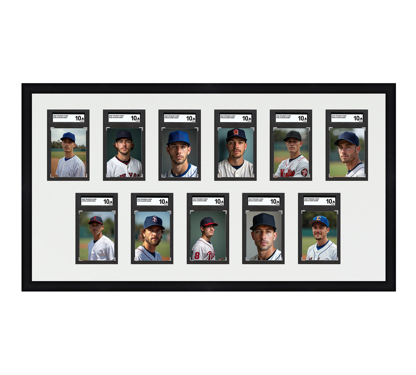 Card Frame Display - 11 Openings for SGC Graded Slabs