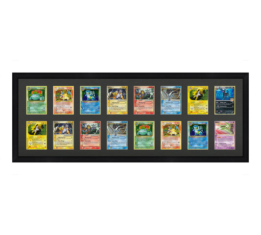 Card Frame Display - 16 Openings for Pokemon, Magic The Gathering, or other Sleeved or Toploader cards