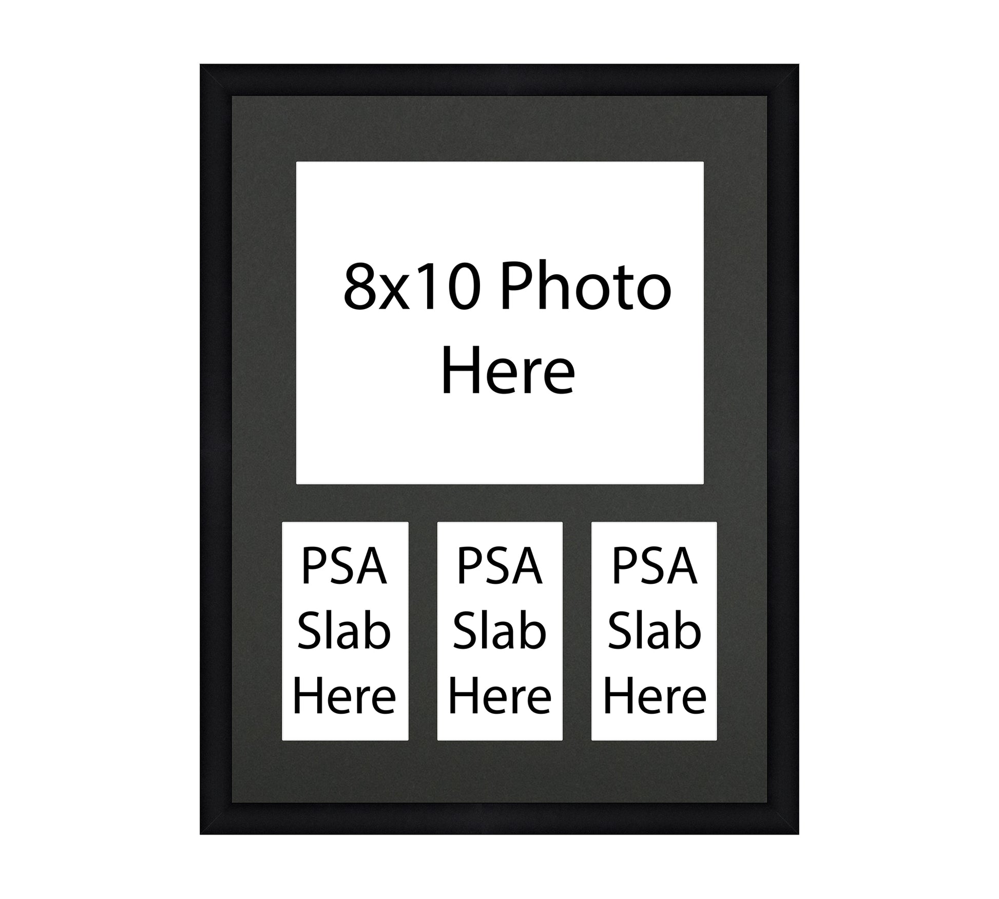 Card Frame Display - 3 Openings for PSA Graded Slabs under one horizon Card Frame Shop Card Frame Display - 3 Openings for PSA Graded Slabs under one horizon Card Frame Shop