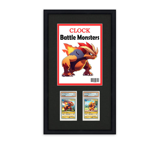 Card Frame Display - Time Magazine with 2 Openings for PSA Graded Slabs