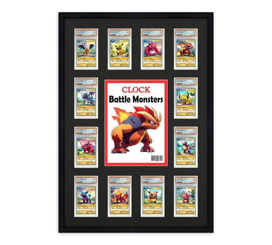 Card Frame Display - Time Magazine with 12 Openings for PSA Graded Slabs